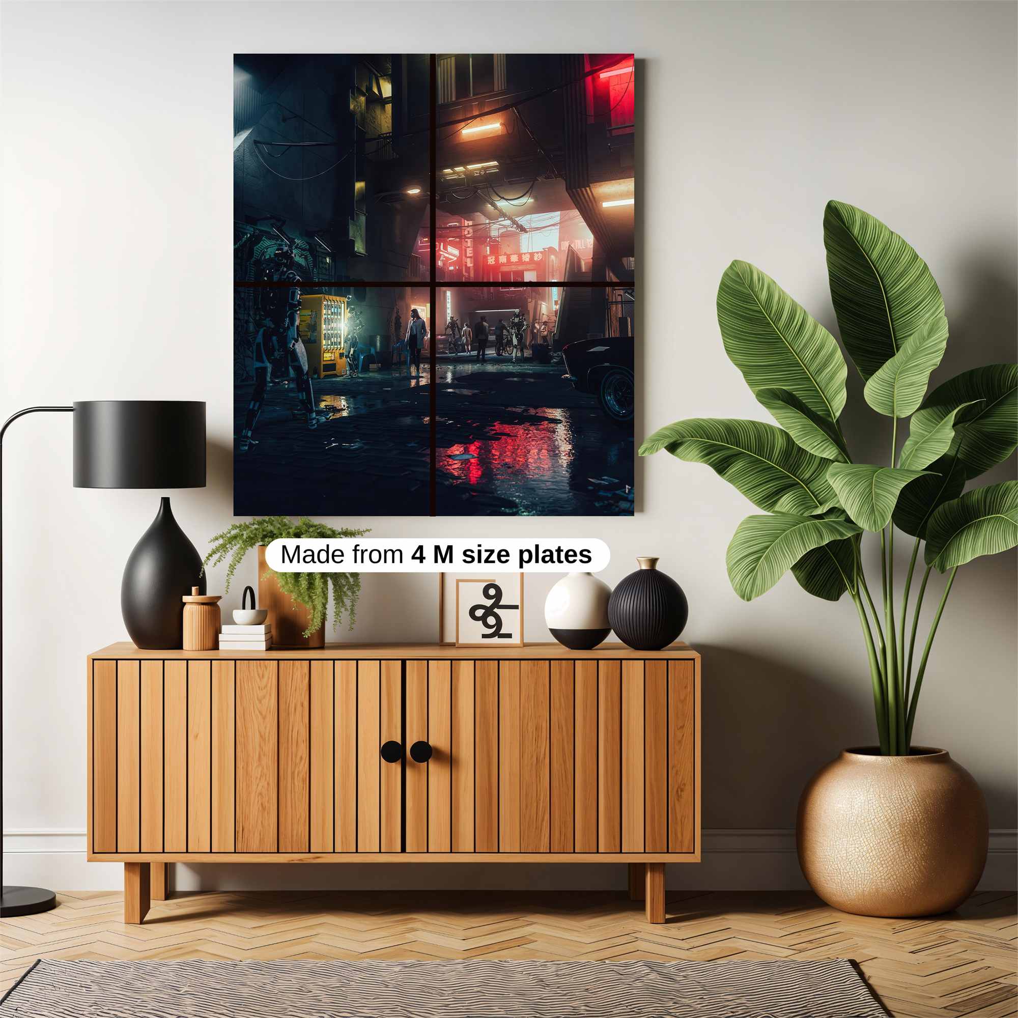 Cyberpunk Glow Safe Wall Magnetic / M