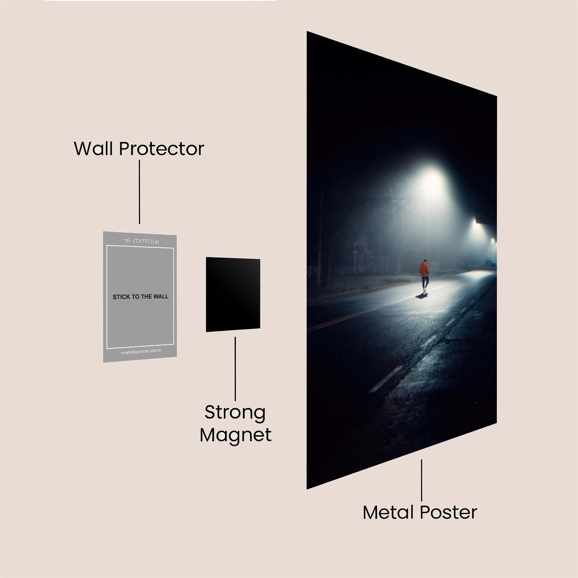 Night Walker Safe Wall Magnetic / M