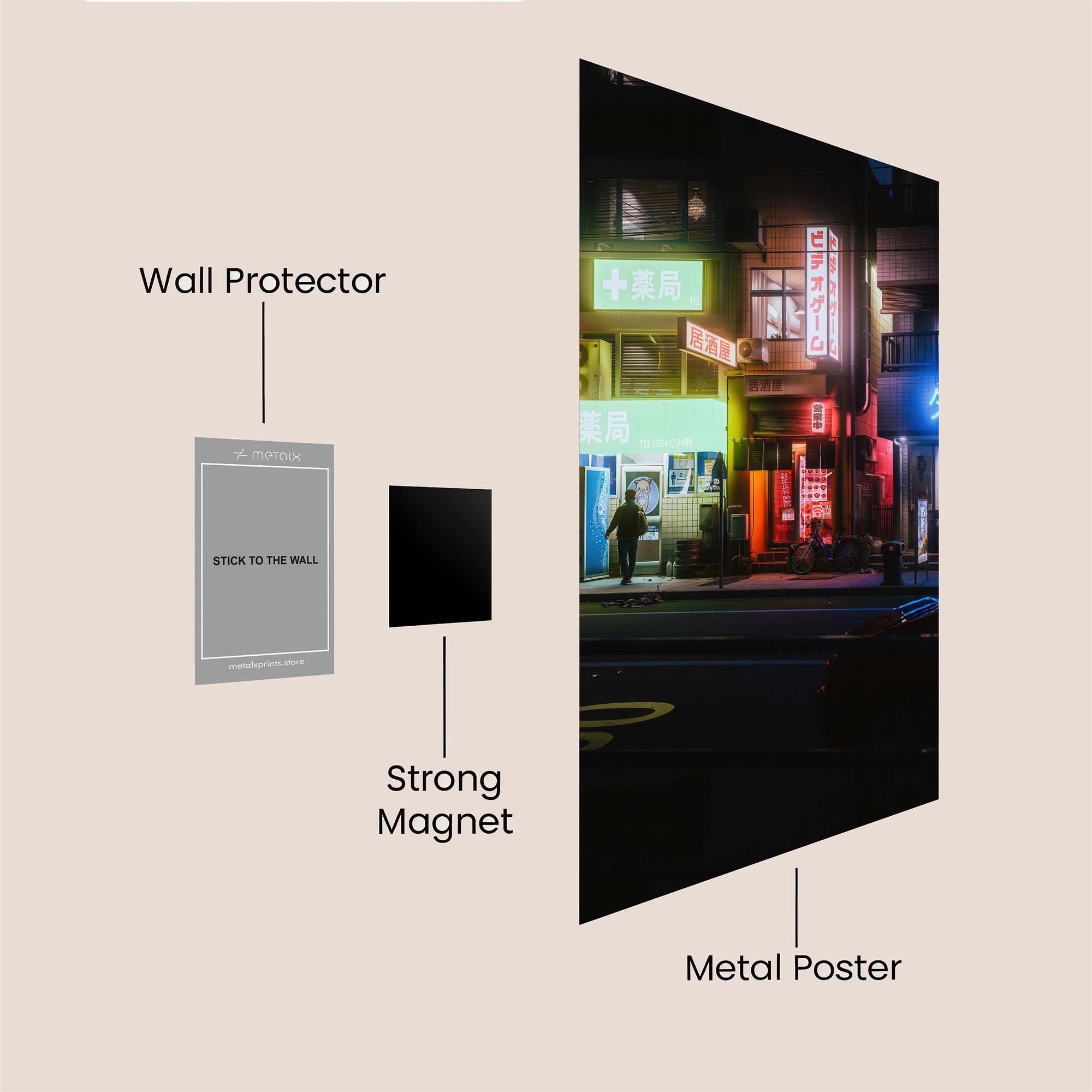 Neon Dream Safe Wall Magnetic / M