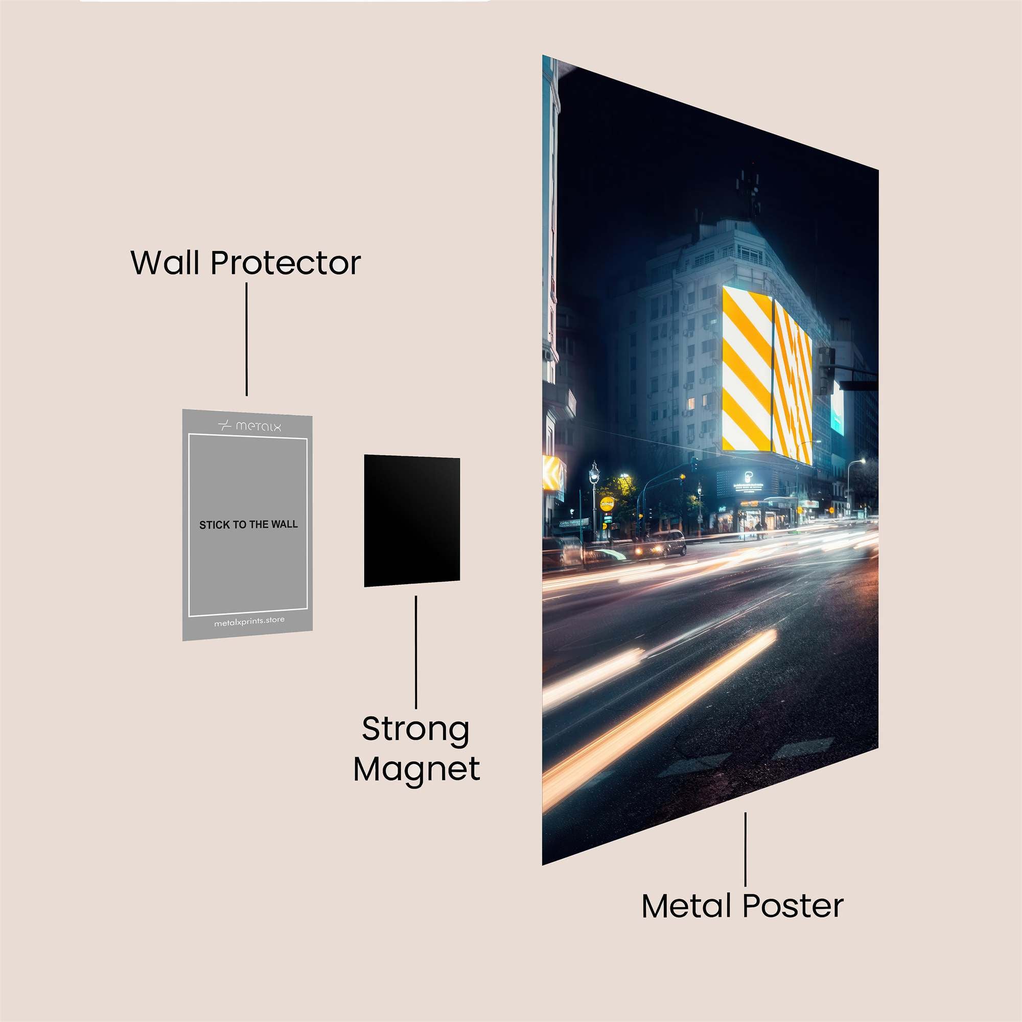 Neon Whispers Safe Wall Magnetic / M