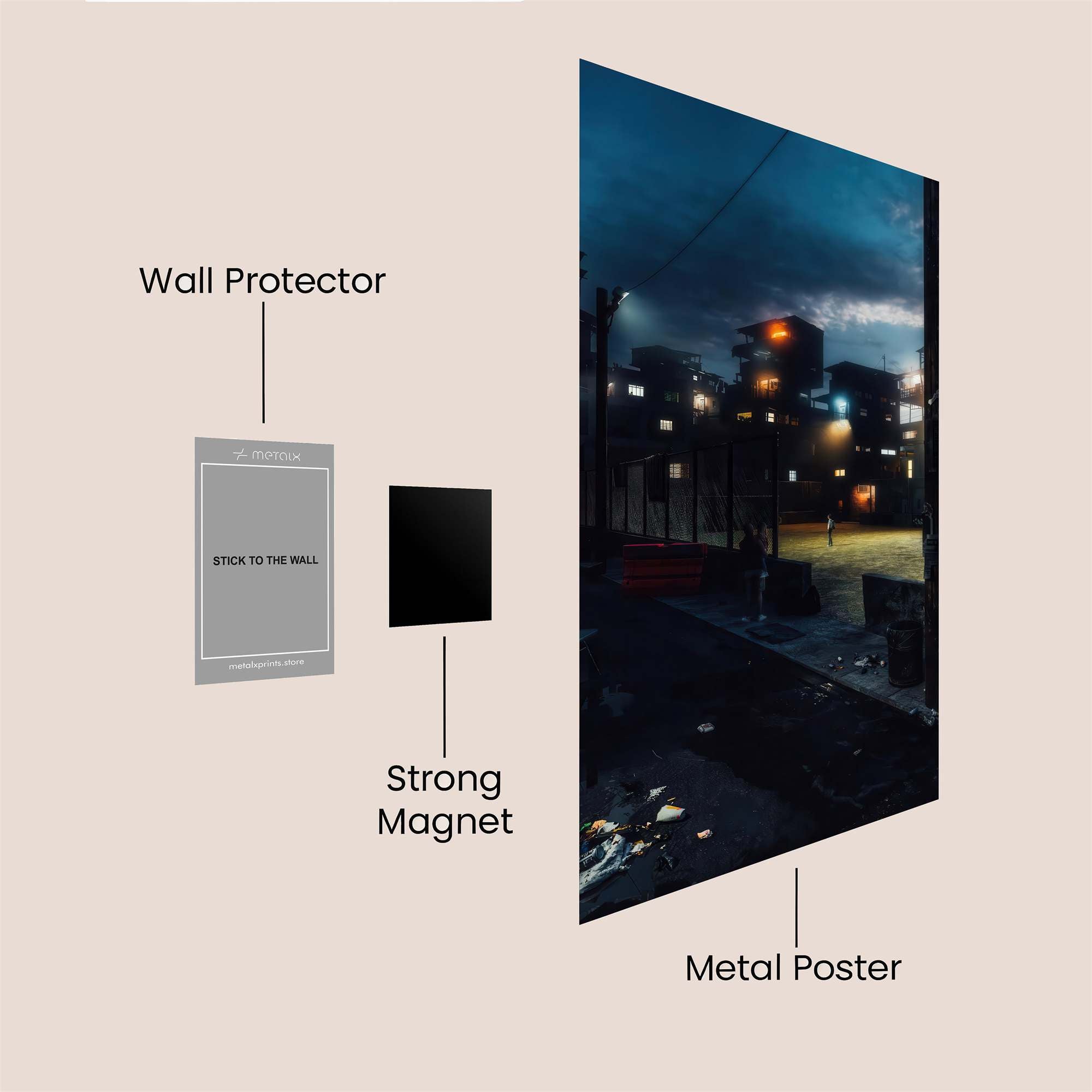 Urban Twilight Safe Wall Magnetic / M