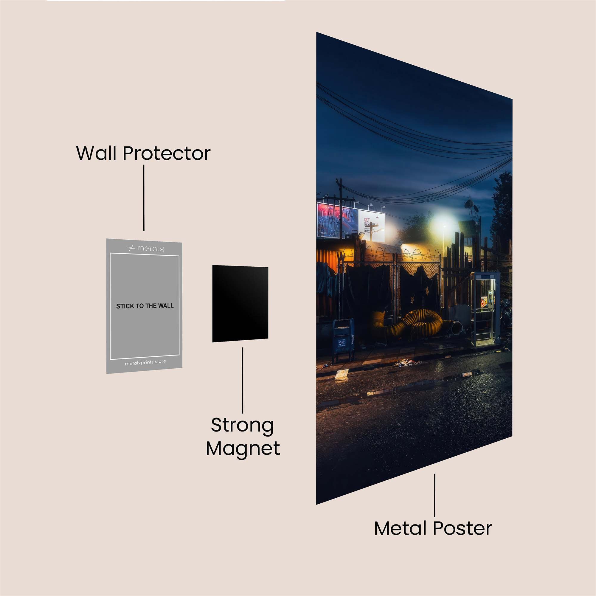 Neon Mystery Safe Wall Magnetic / M