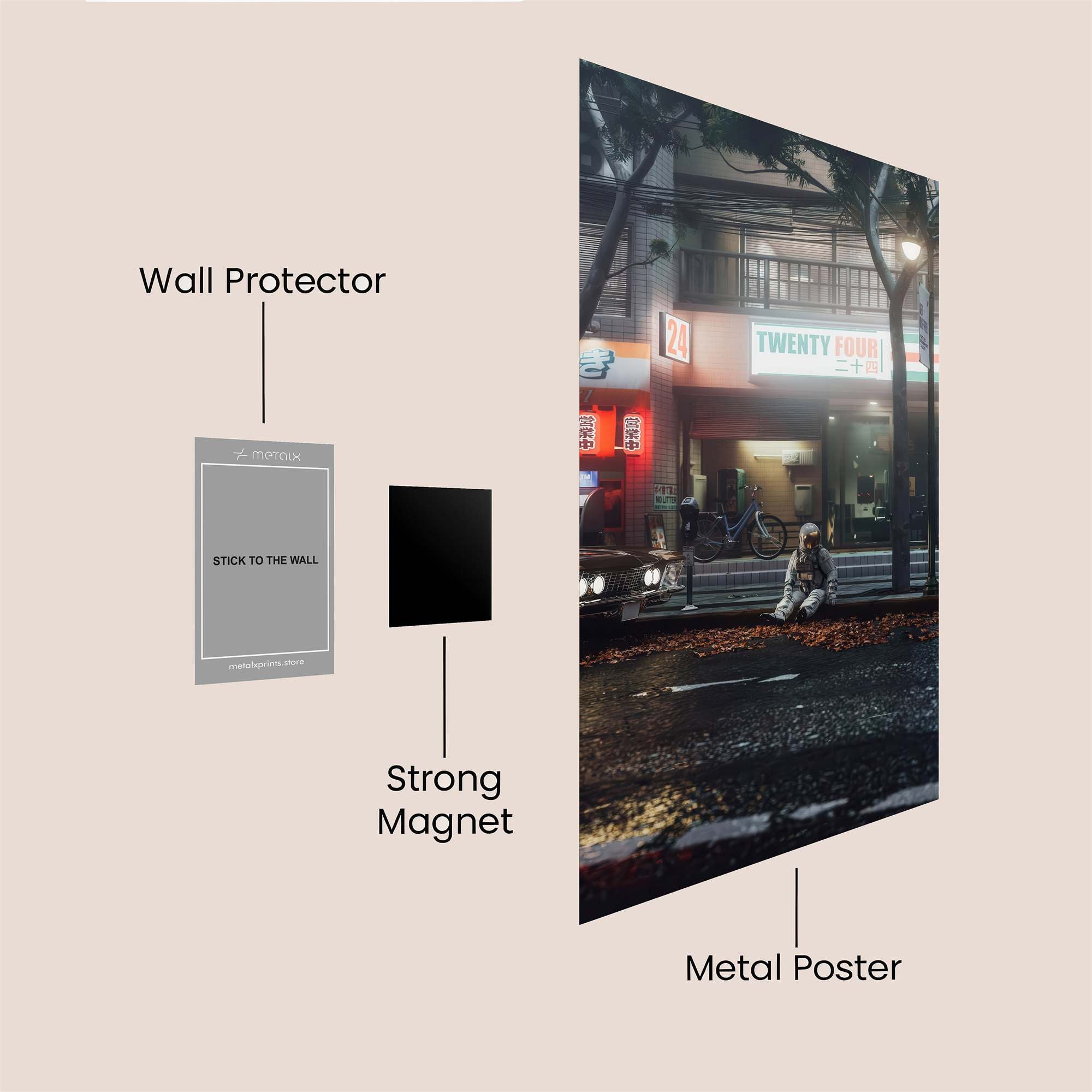 Urban Solitude Safe Wall Magnetic / M