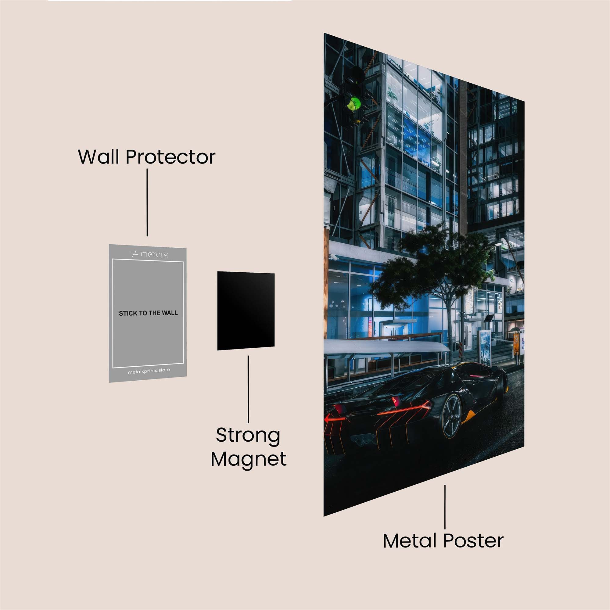 CitySleek Safe Wall Magnetic / M