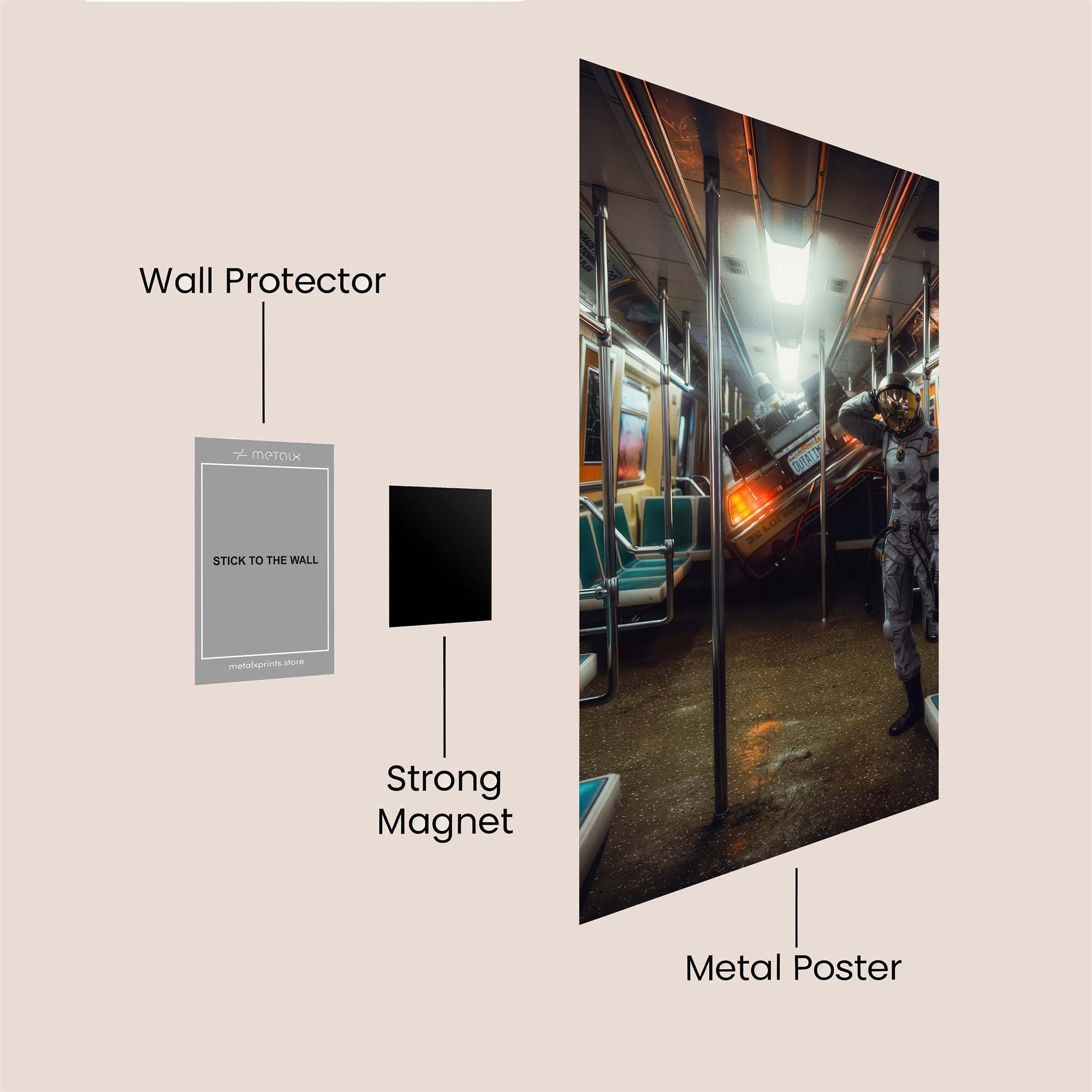 Astronaut Adrift Safe Wall Magnetic / M