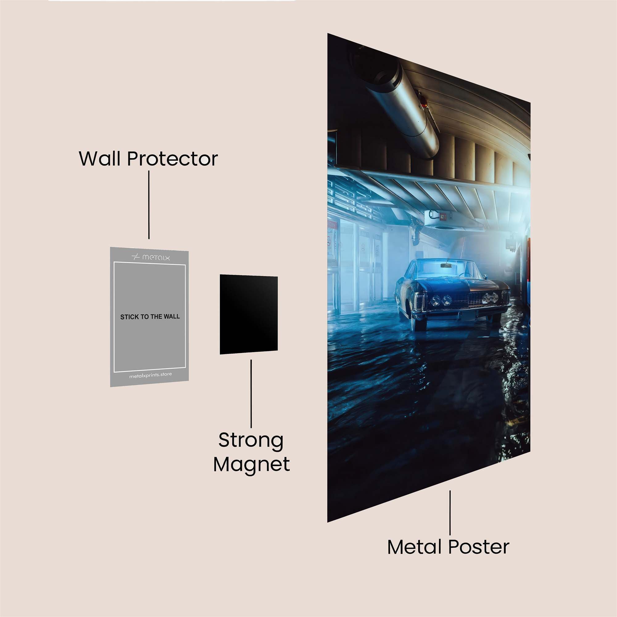 Muscle Mystique Safe Wall Magnetic / M