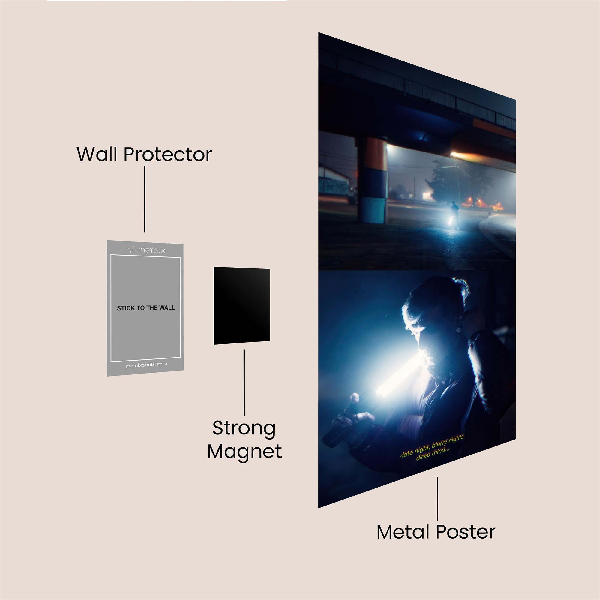 Night Quest Safe Wall Magnetic / M