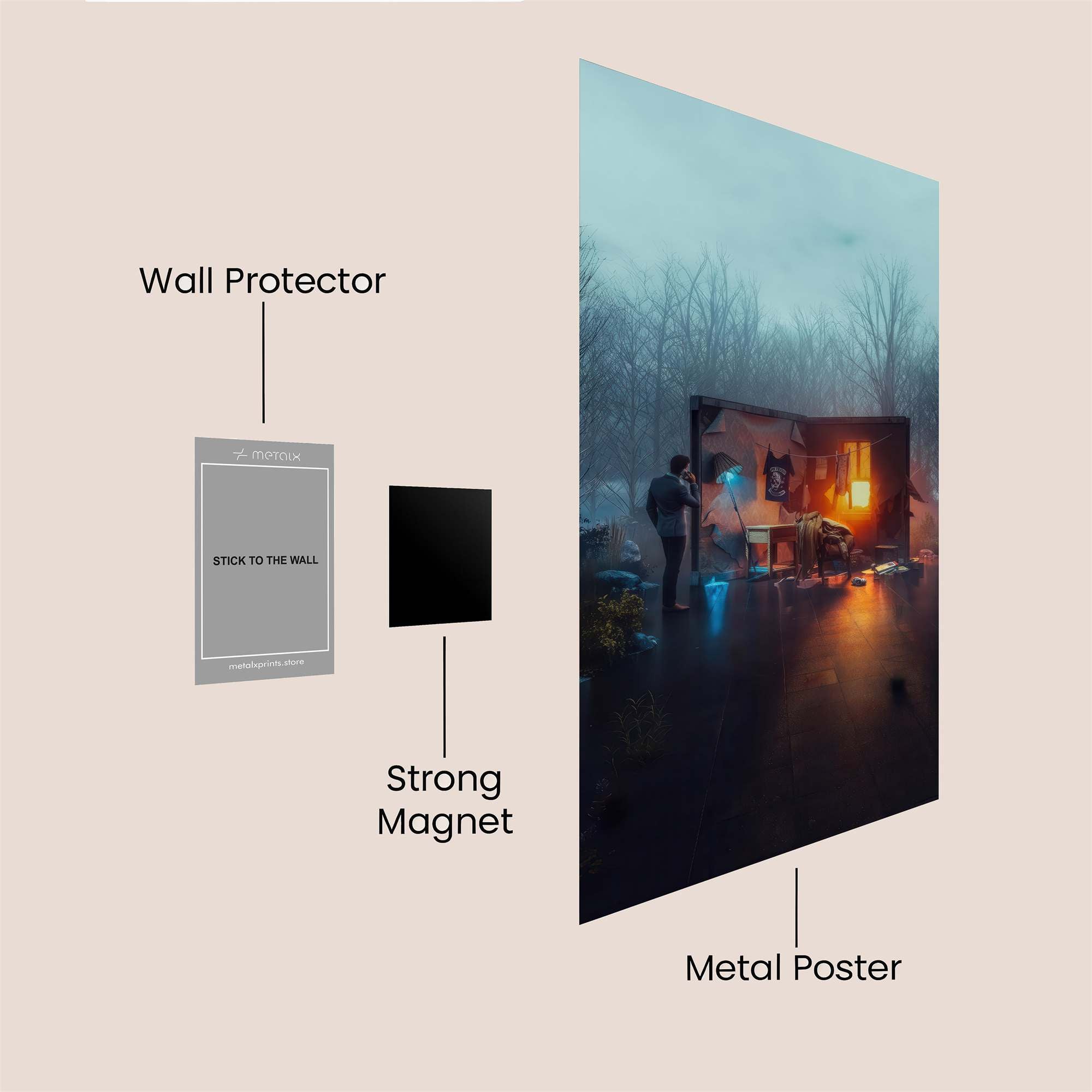 Forest Whimsy Safe Wall Magnetic / M