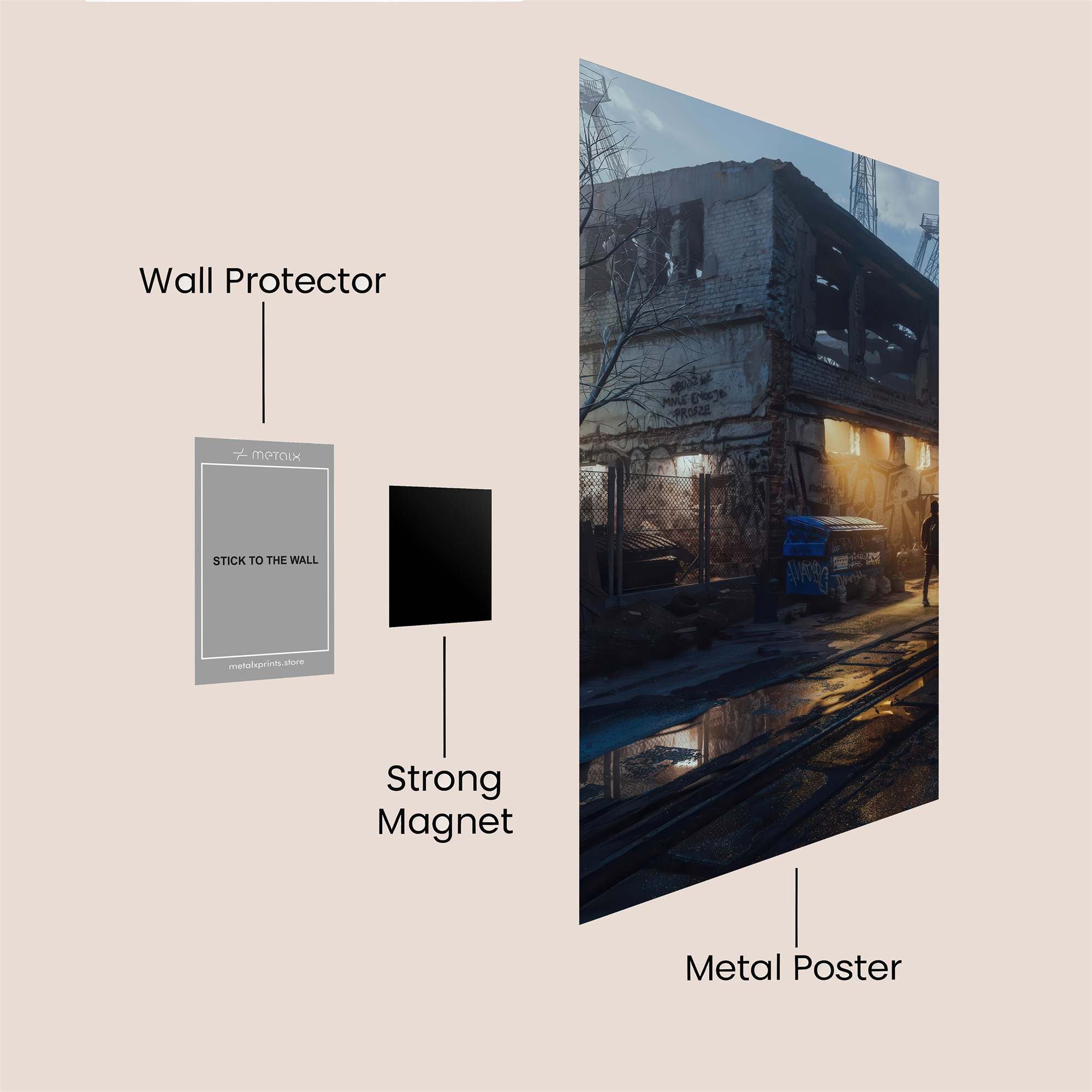 Ruin Radiance Safe Wall Magnetic / M
