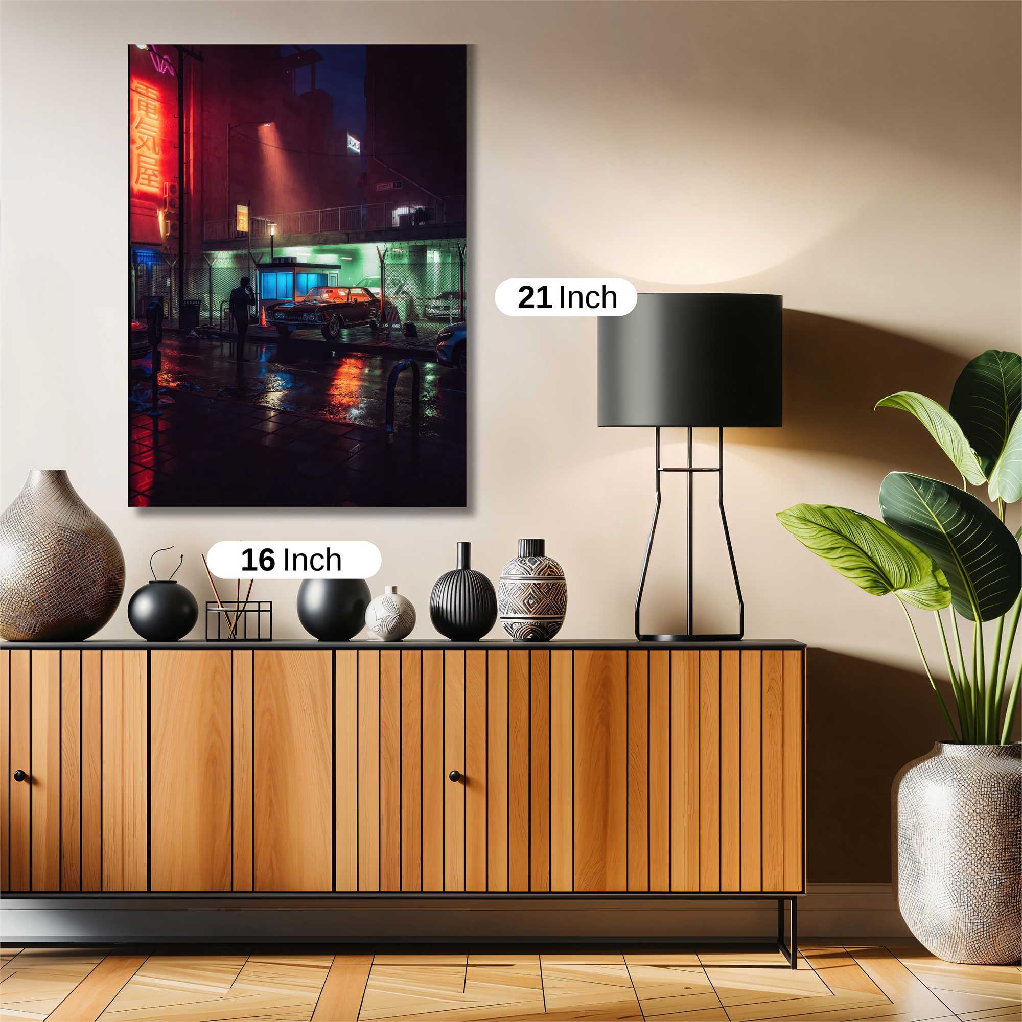 Neon Serenity Safe Wall Magnetic / M