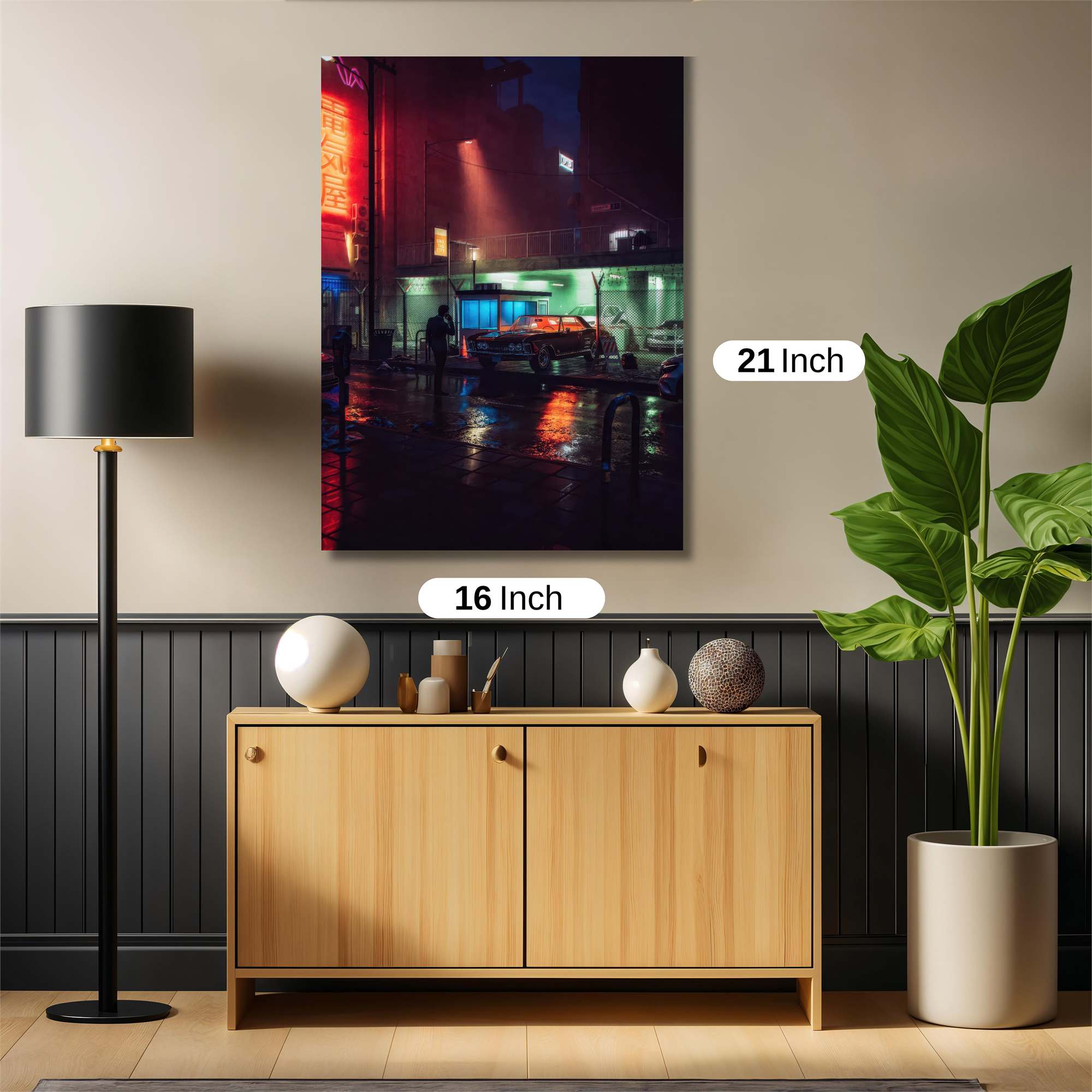 Neon Serenity Safe Wall Magnetic / M
