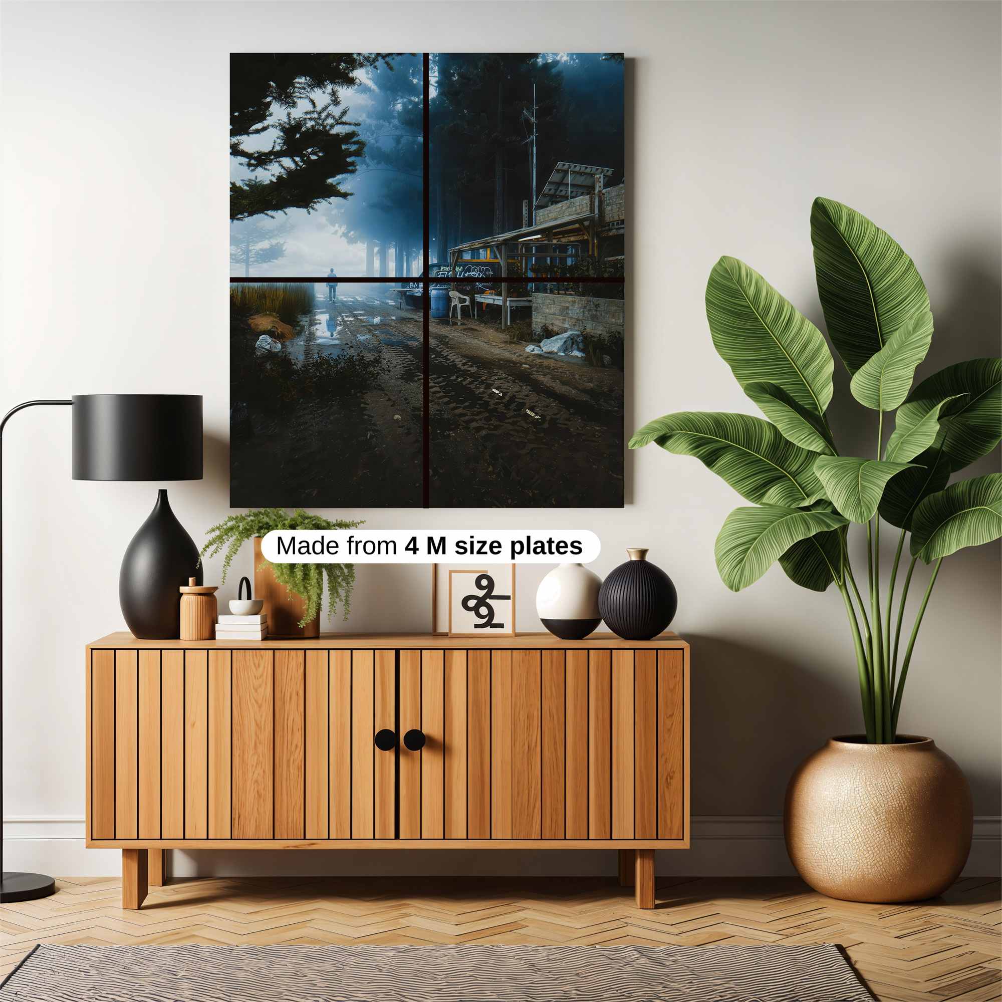 Foggy Solitude Safe Wall Magnetic / M