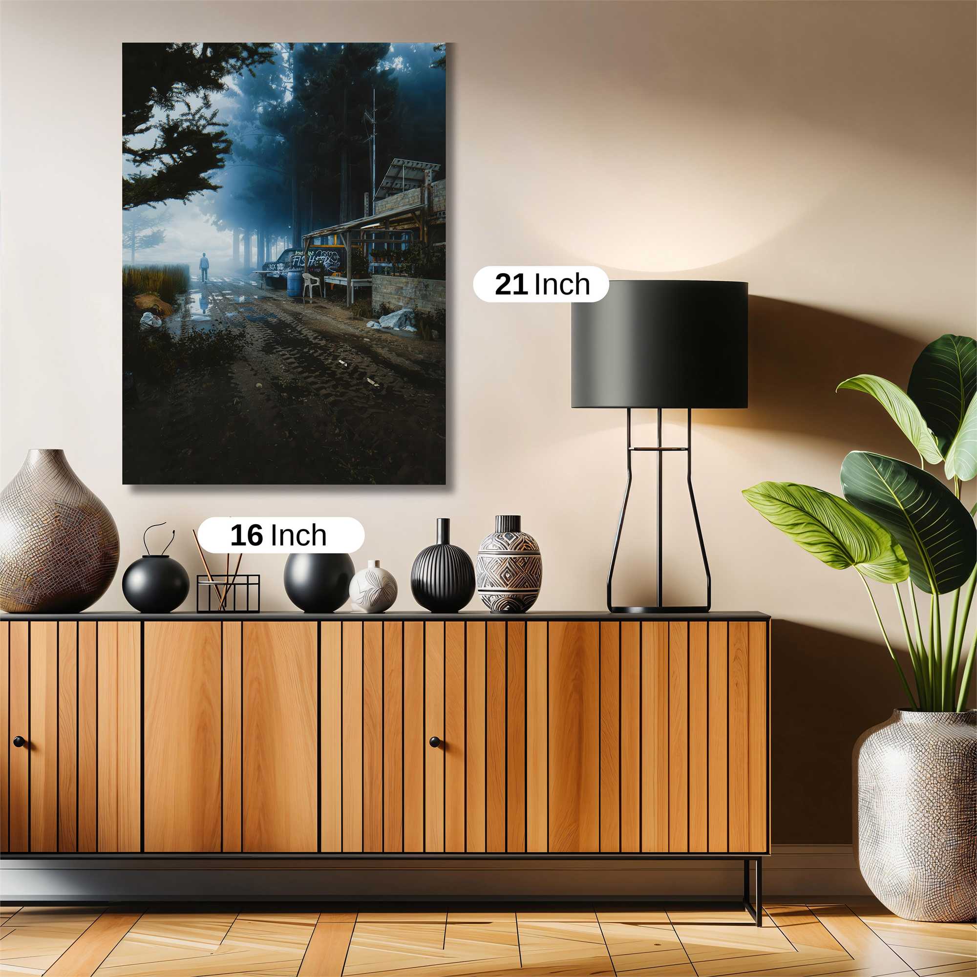 Foggy Solitude Safe Wall Magnetic / M