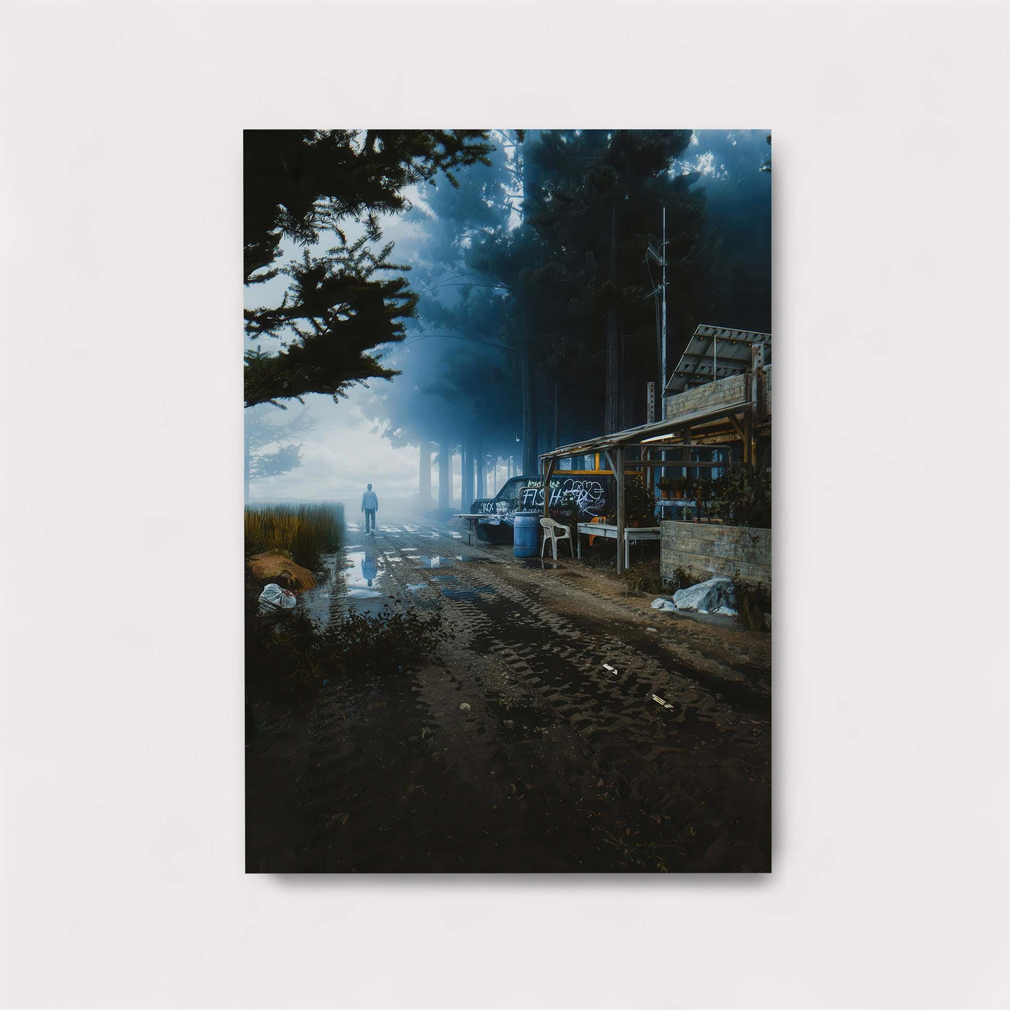 Foggy Solitude Safe Wall Magnetic / M