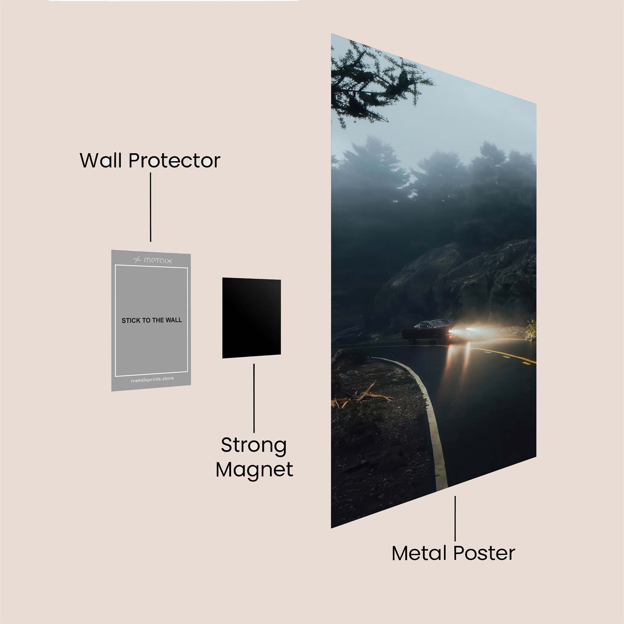 Mystery Fog Safe Wall Magnetic / M