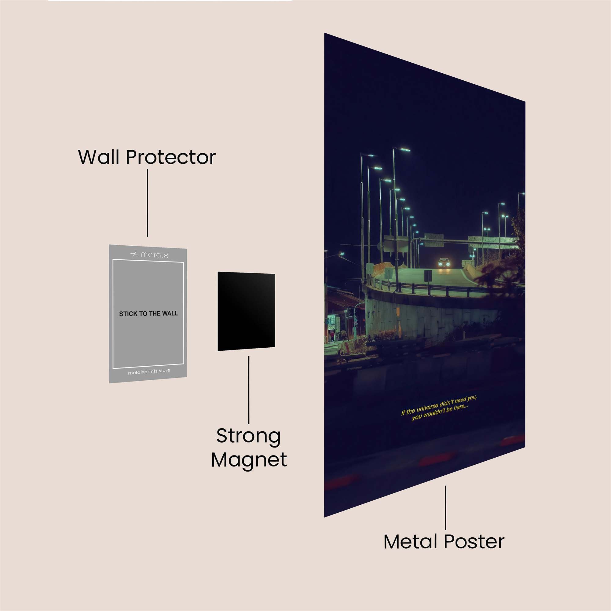 Highway Solitude Safe Wall Magnetic / M