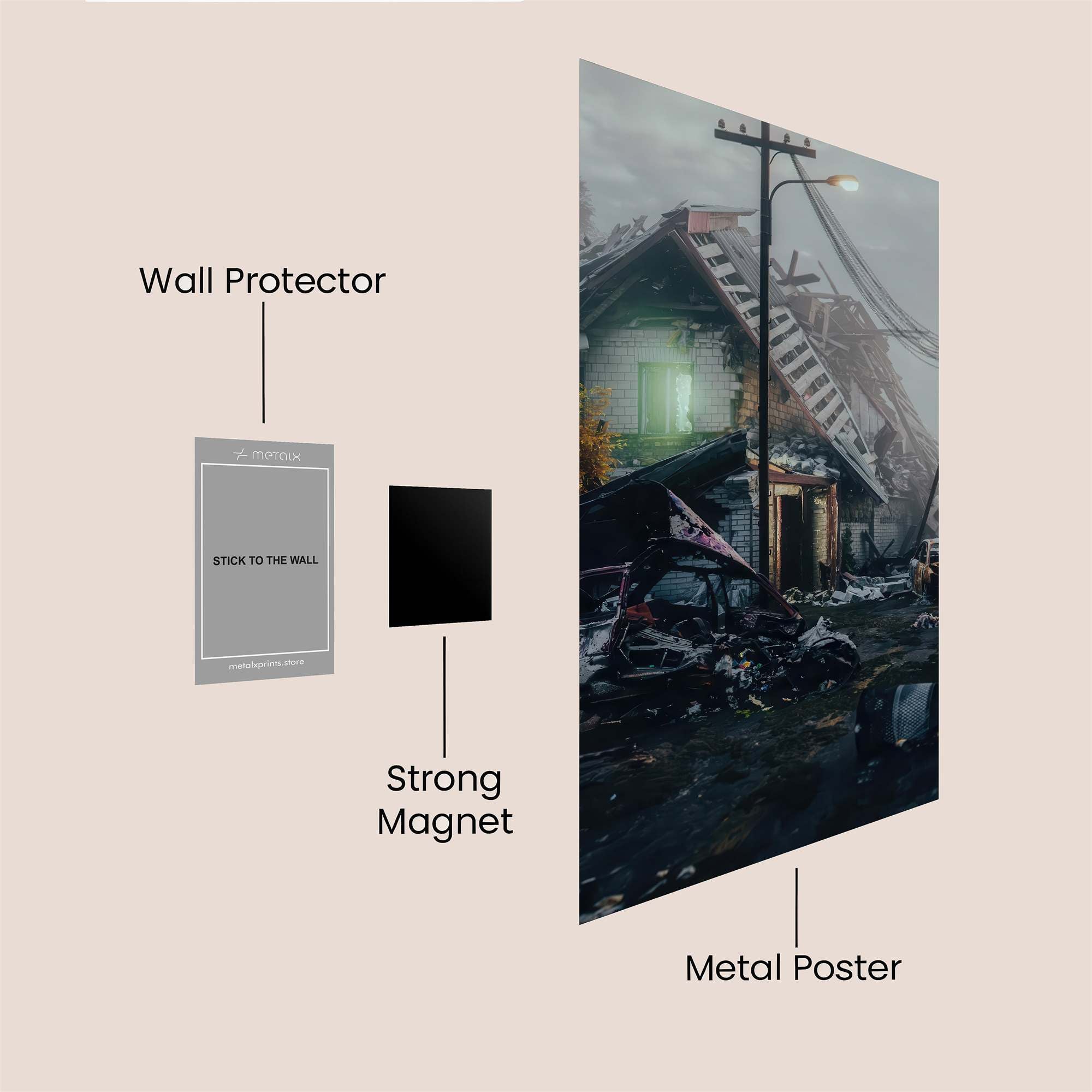 House Desolation Safe Wall Magnetic / M