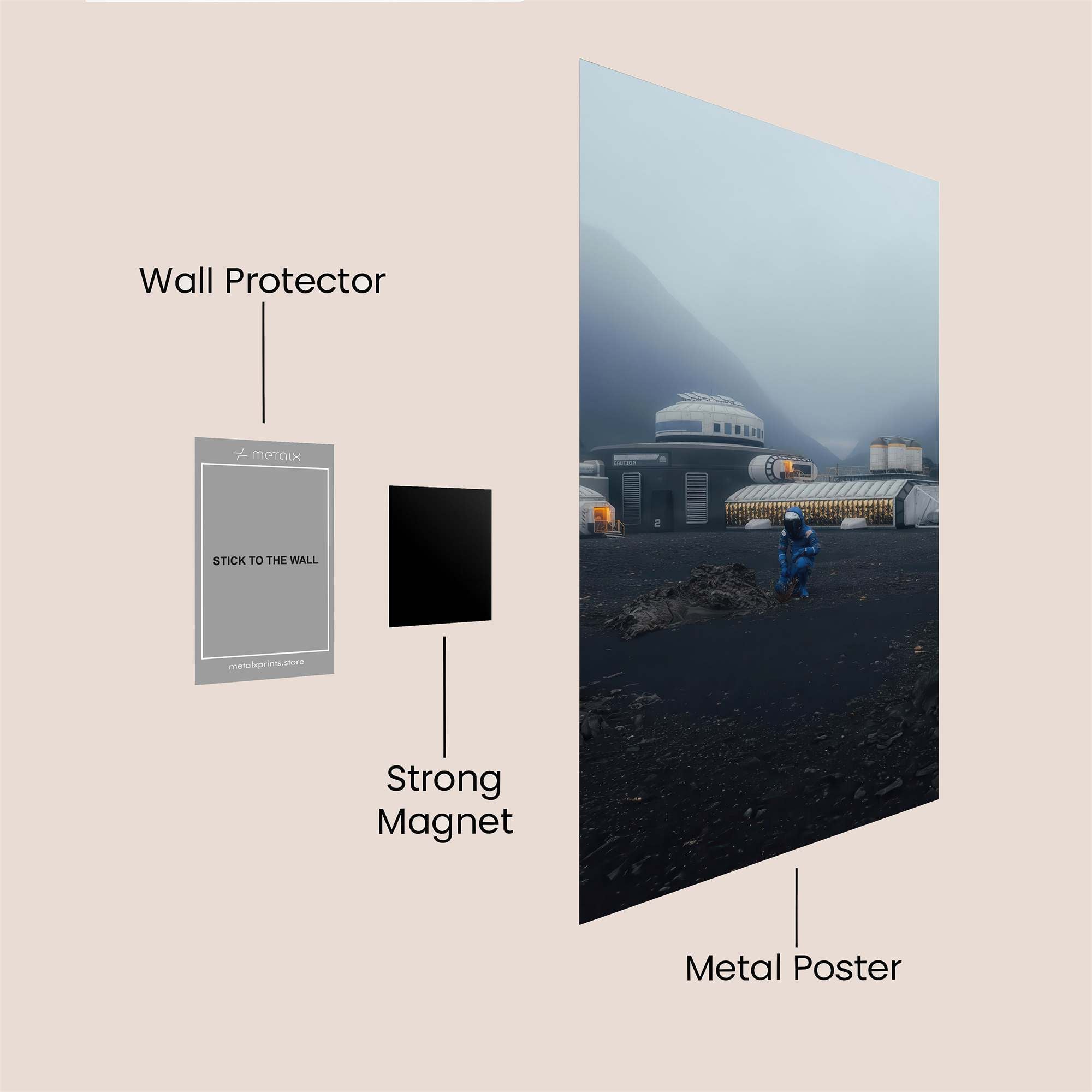 Lunar Solitude Safe Wall Magnetic / M