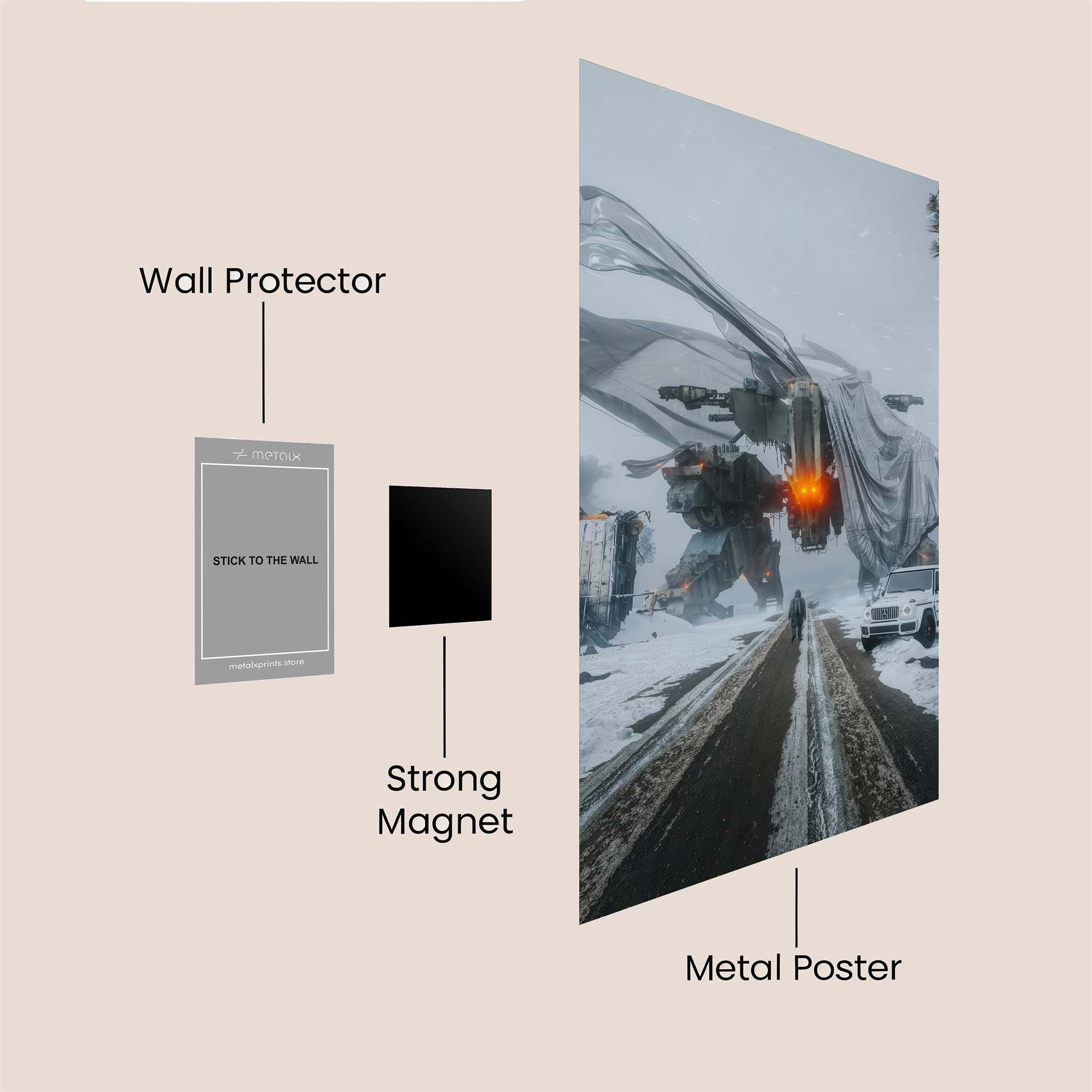 Mecha Frost Safe Wall Magnetic / M