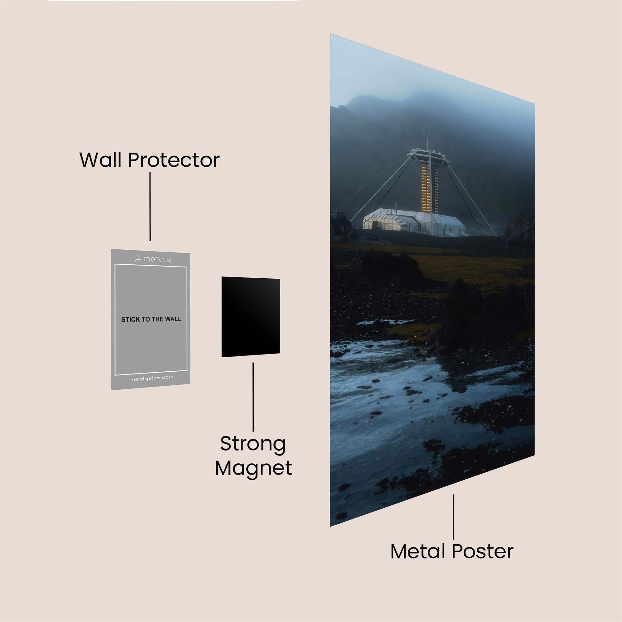 Eldborg Enigmatic Safe Wall Magnetic / M