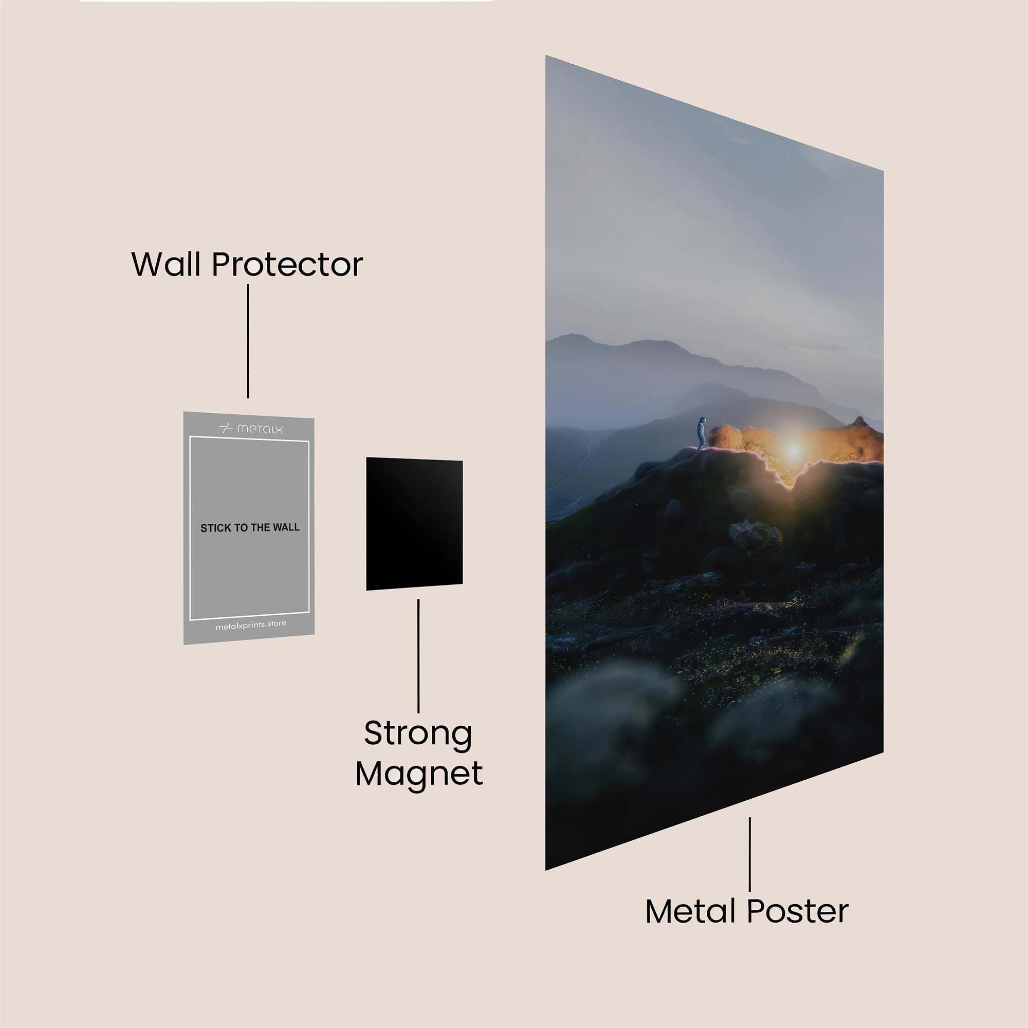 Sunrise Serenity Safe Wall Magnetic / M