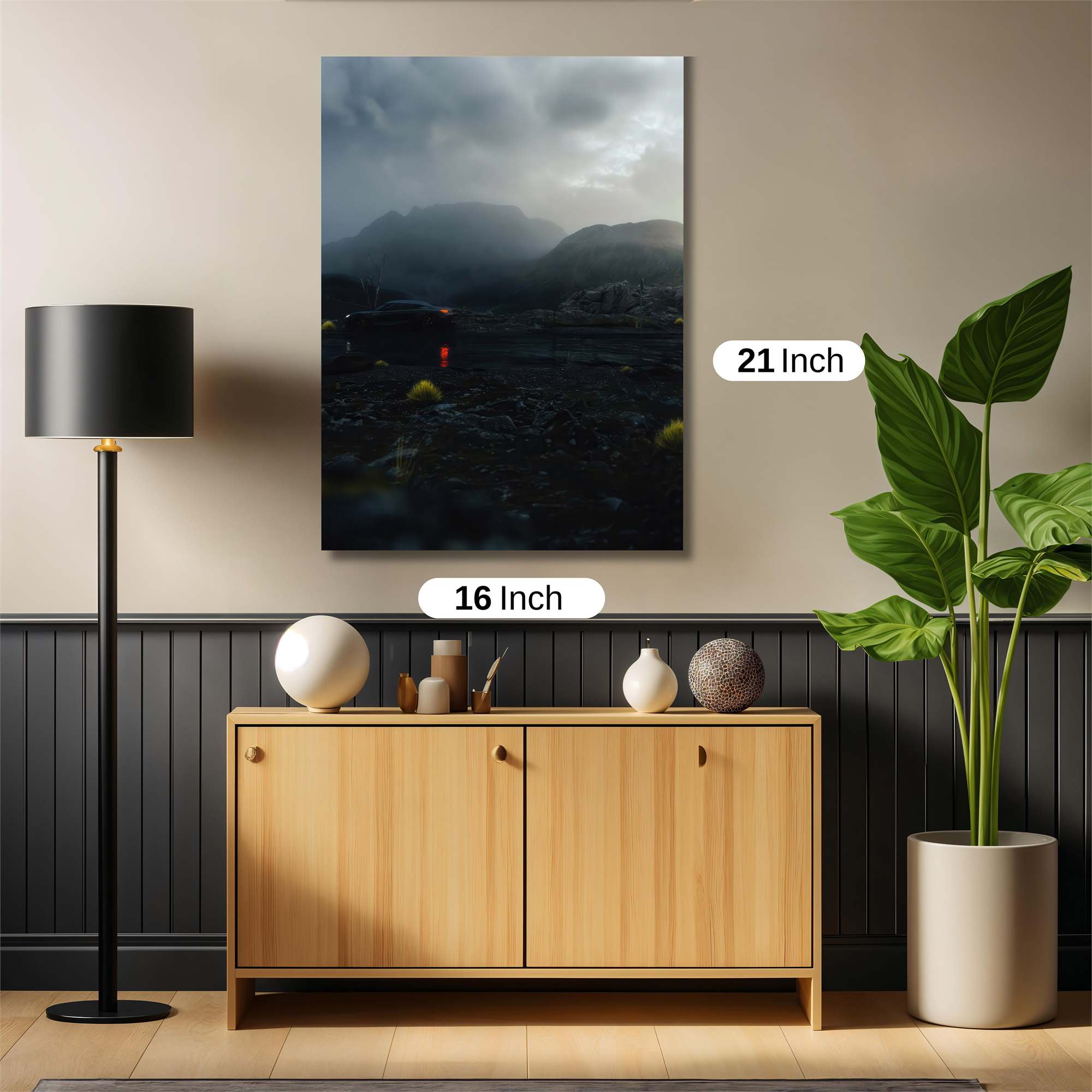 Mountain Gloom Safe Wall Magnetic / M