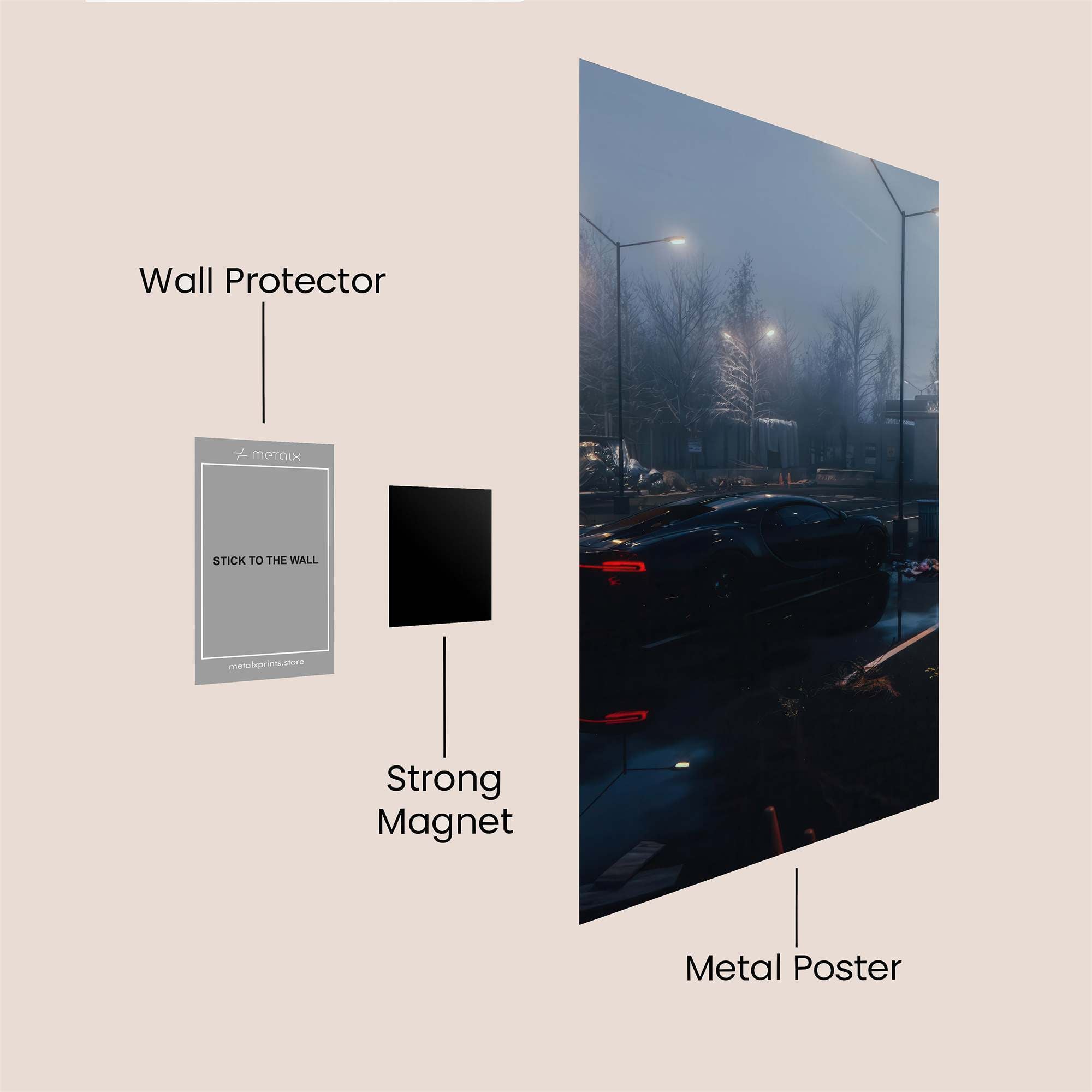 Foggy Mystery Safe Wall Magnetic / M