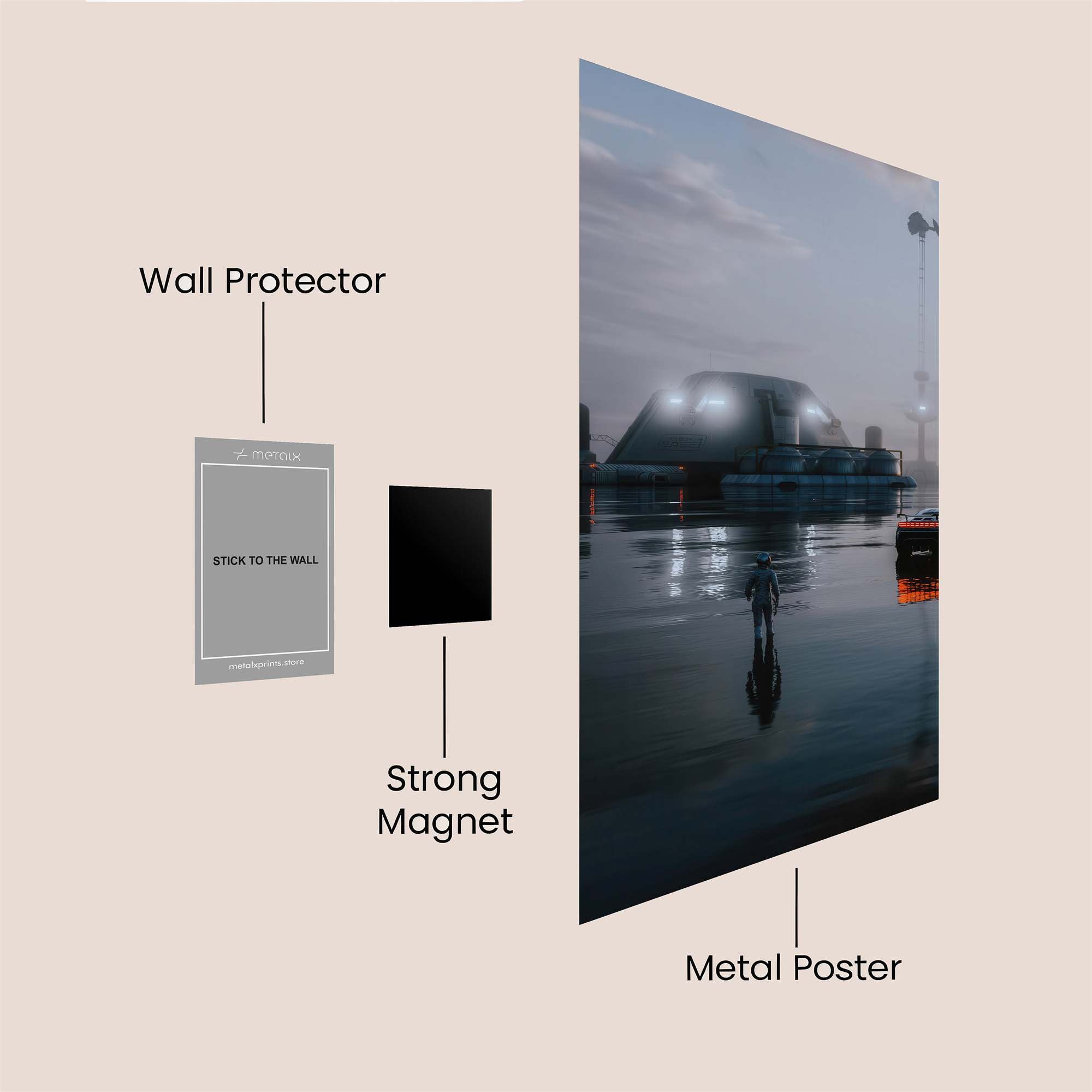 Dome Serenity Safe Wall Magnetic / M