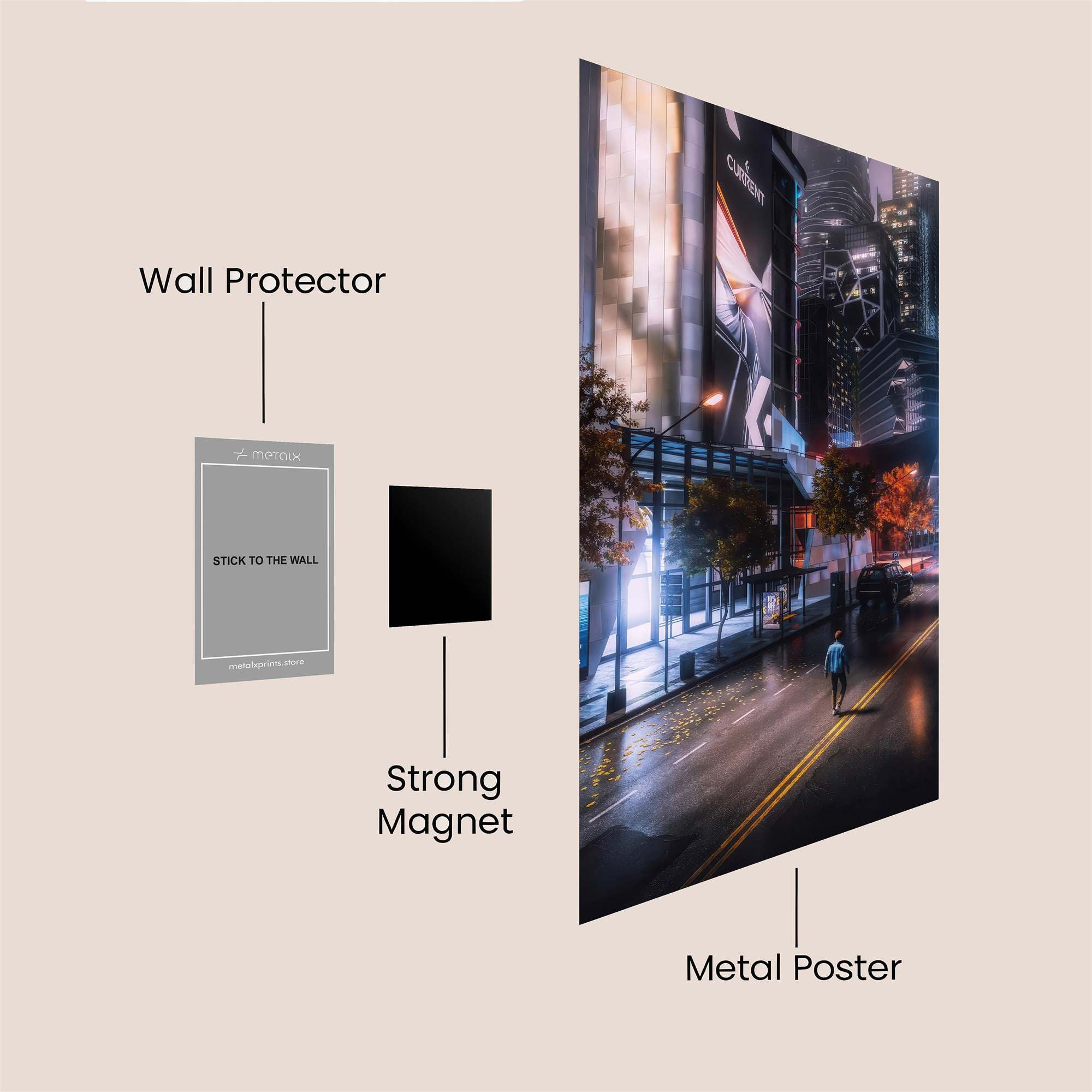 City Solitude Safe Wall Magnetic / M
