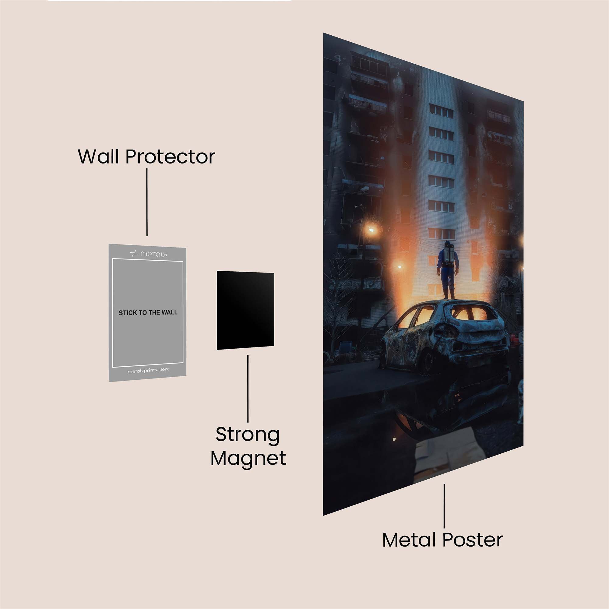 Heroic Descent Safe Wall Magnetic / M
