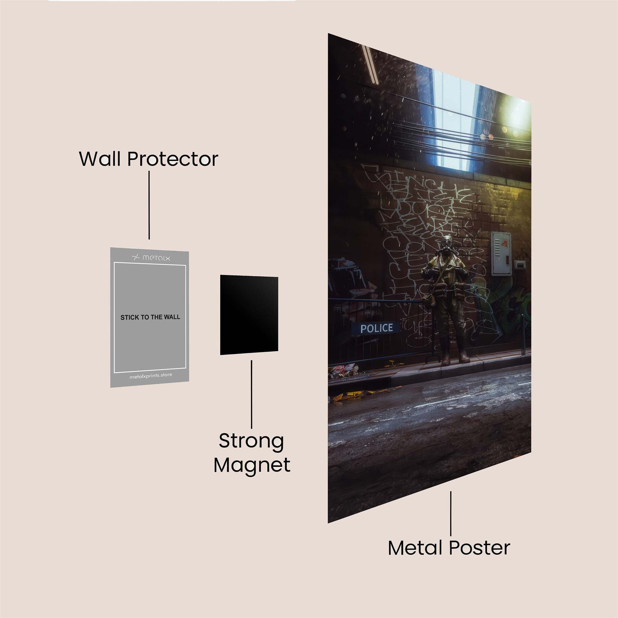 Urban Grit Safe Wall Magnetic / M