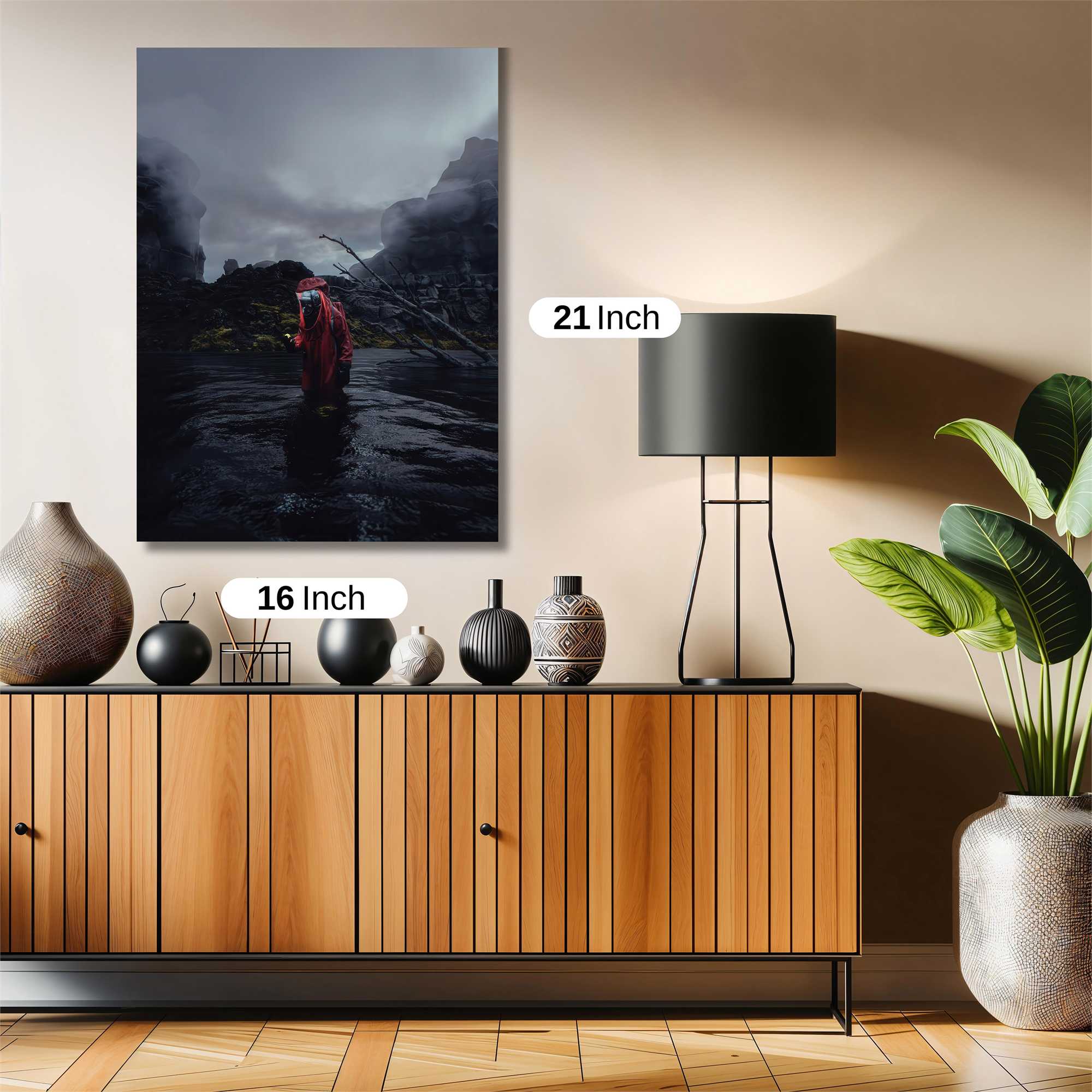 Hiker Solitude Safe Wall Magnetic / M