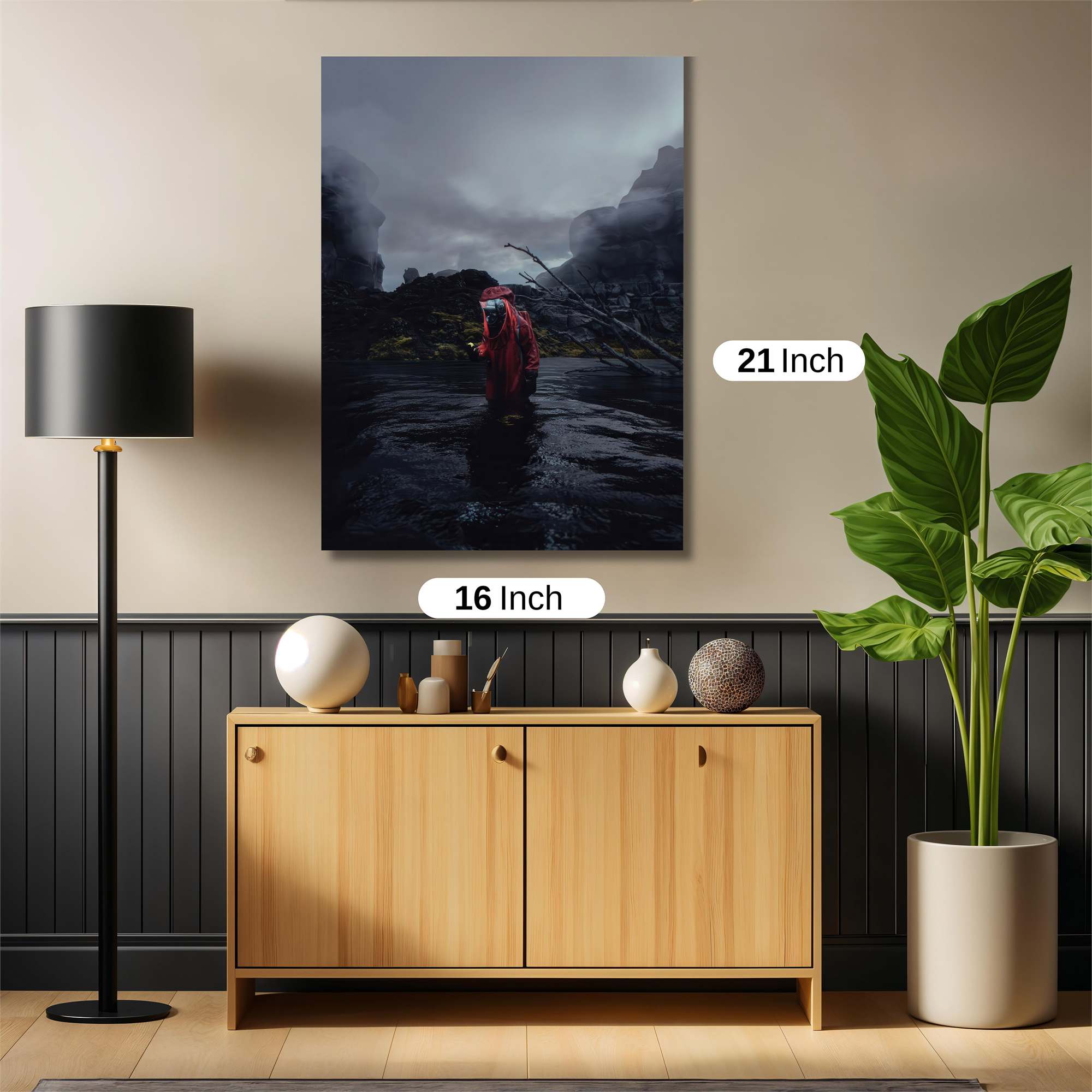 Hiker Solitude Safe Wall Magnetic / M