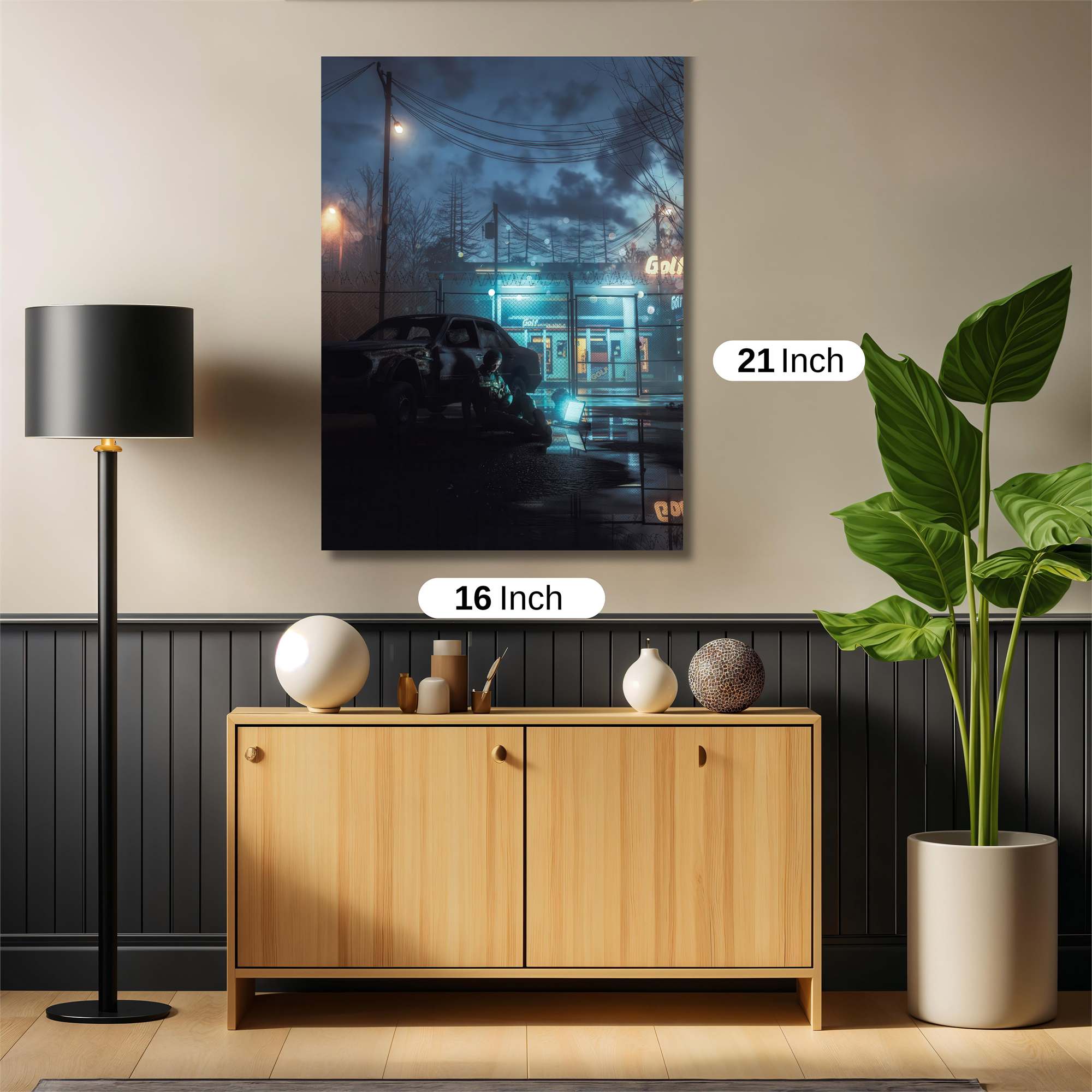 Neon Desolation Safe Wall Magnetic / M