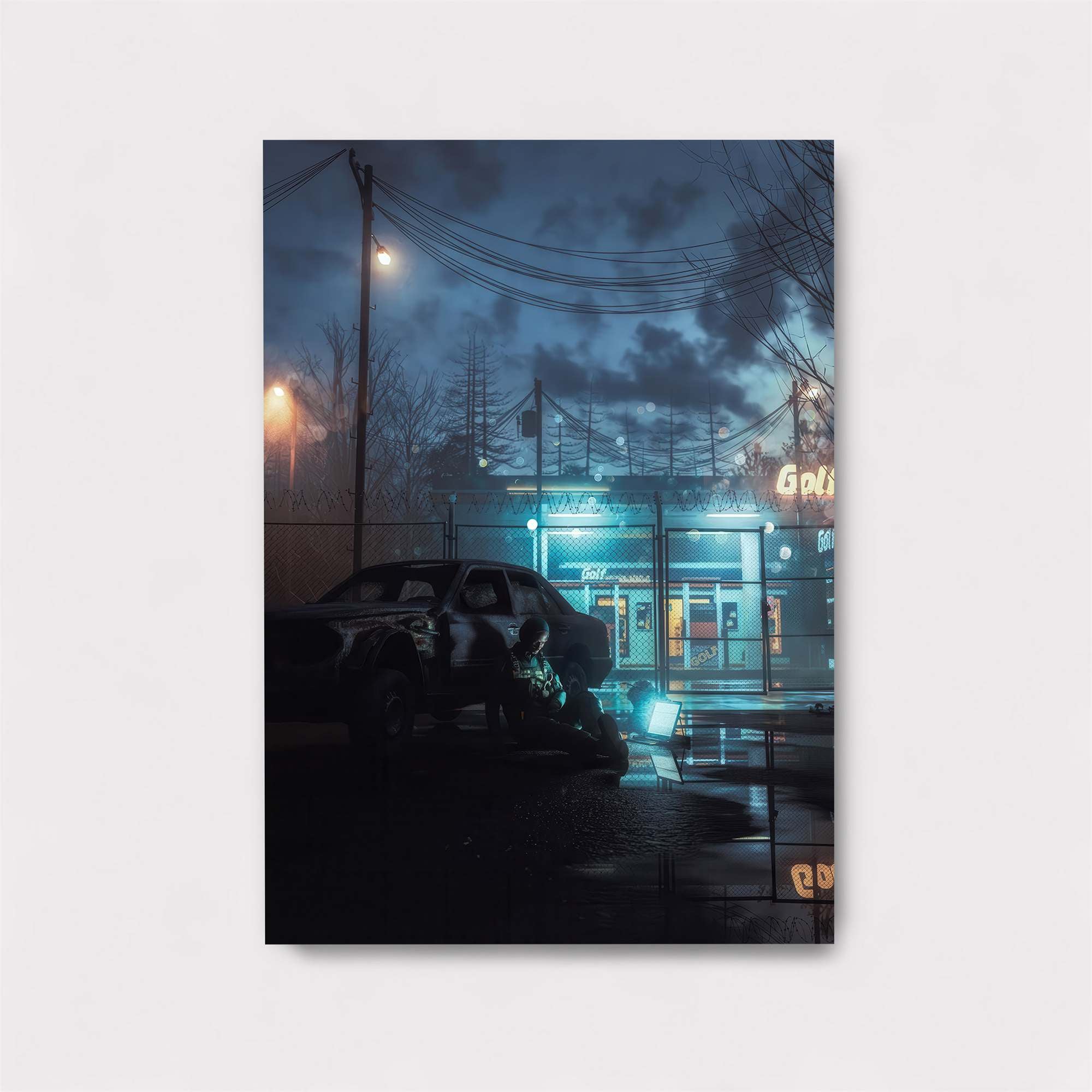 Neon Desolation Safe Wall Magnetic / M