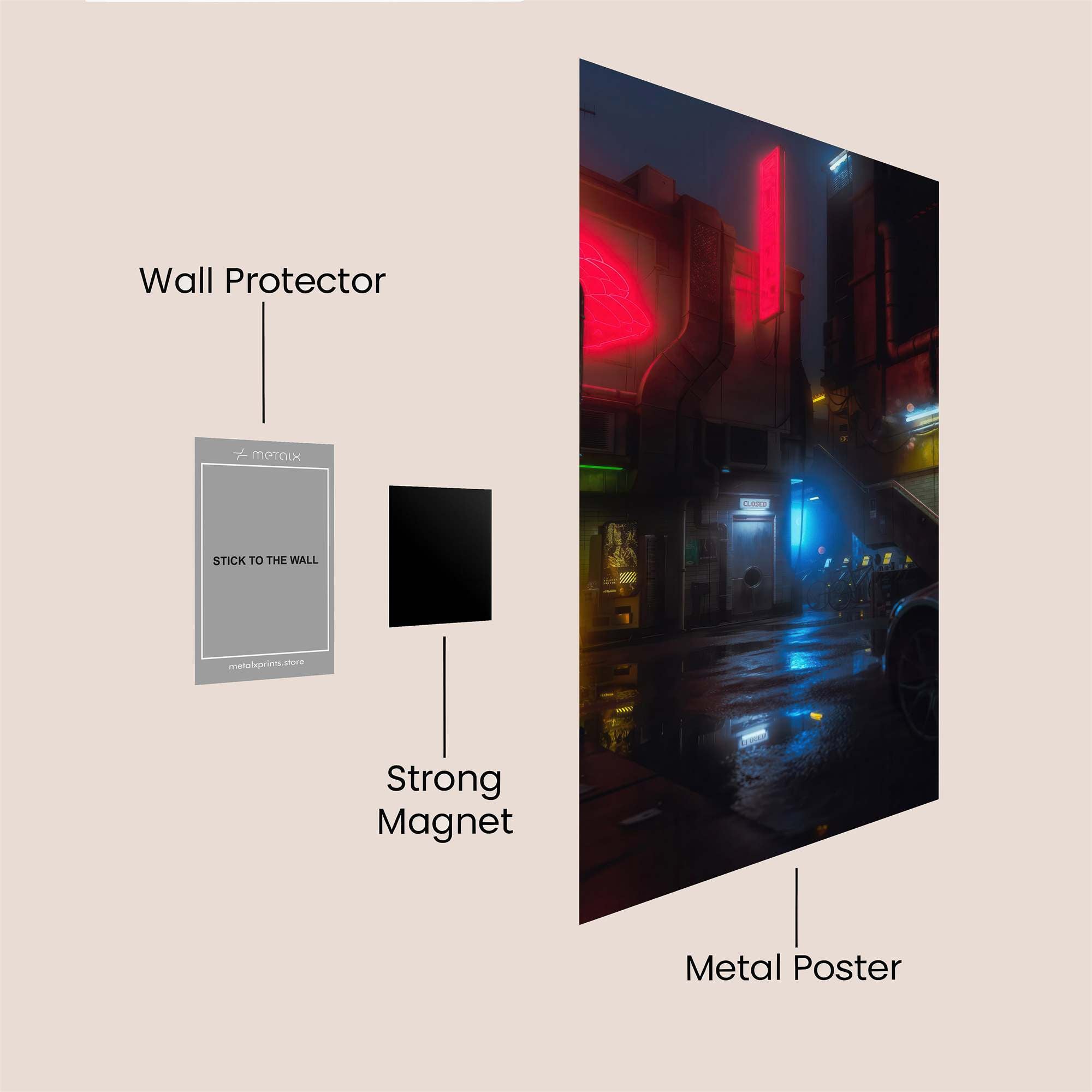 Neon Dream Safe Wall Magnetic / M