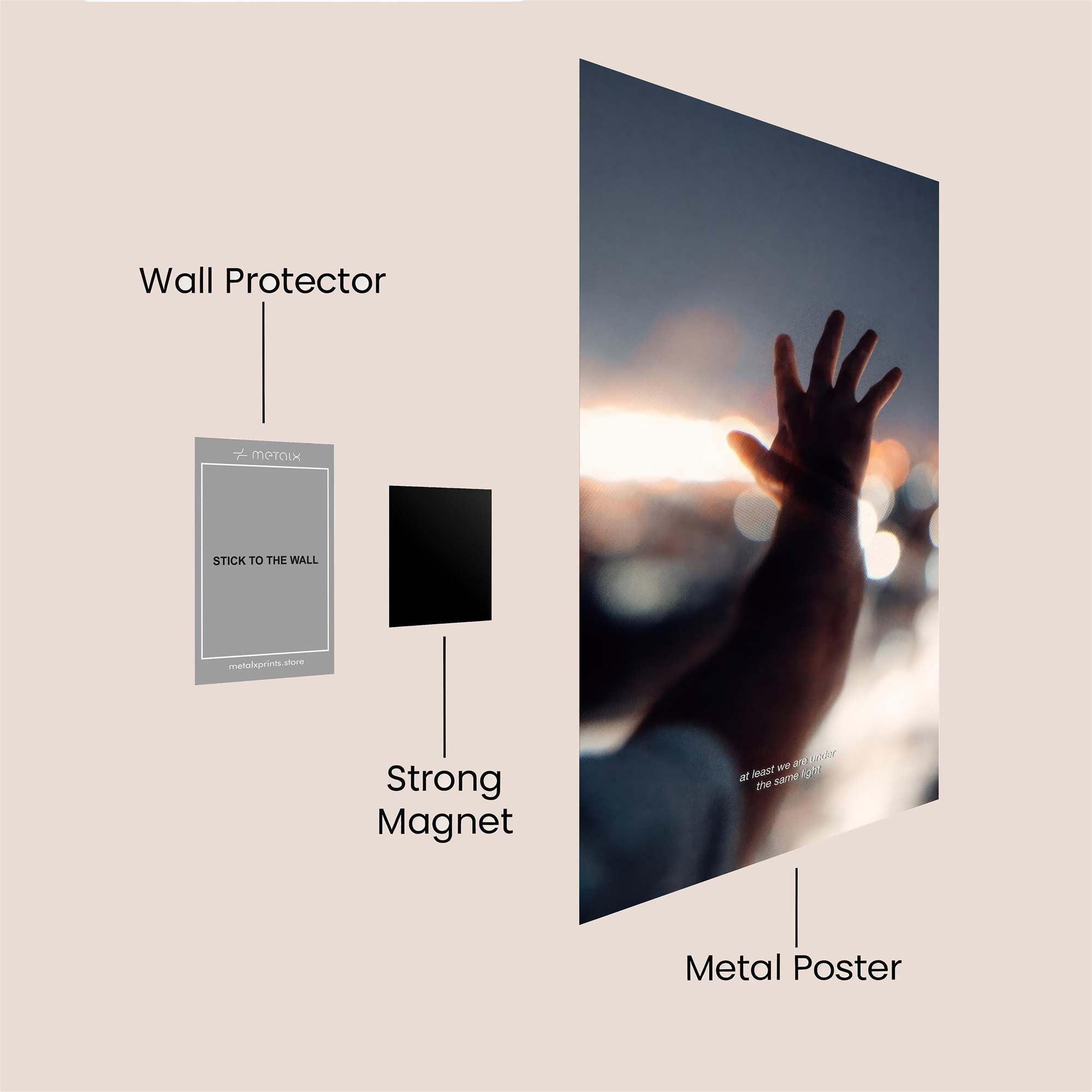 Hand Serenity Safe Wall Magnetic / M