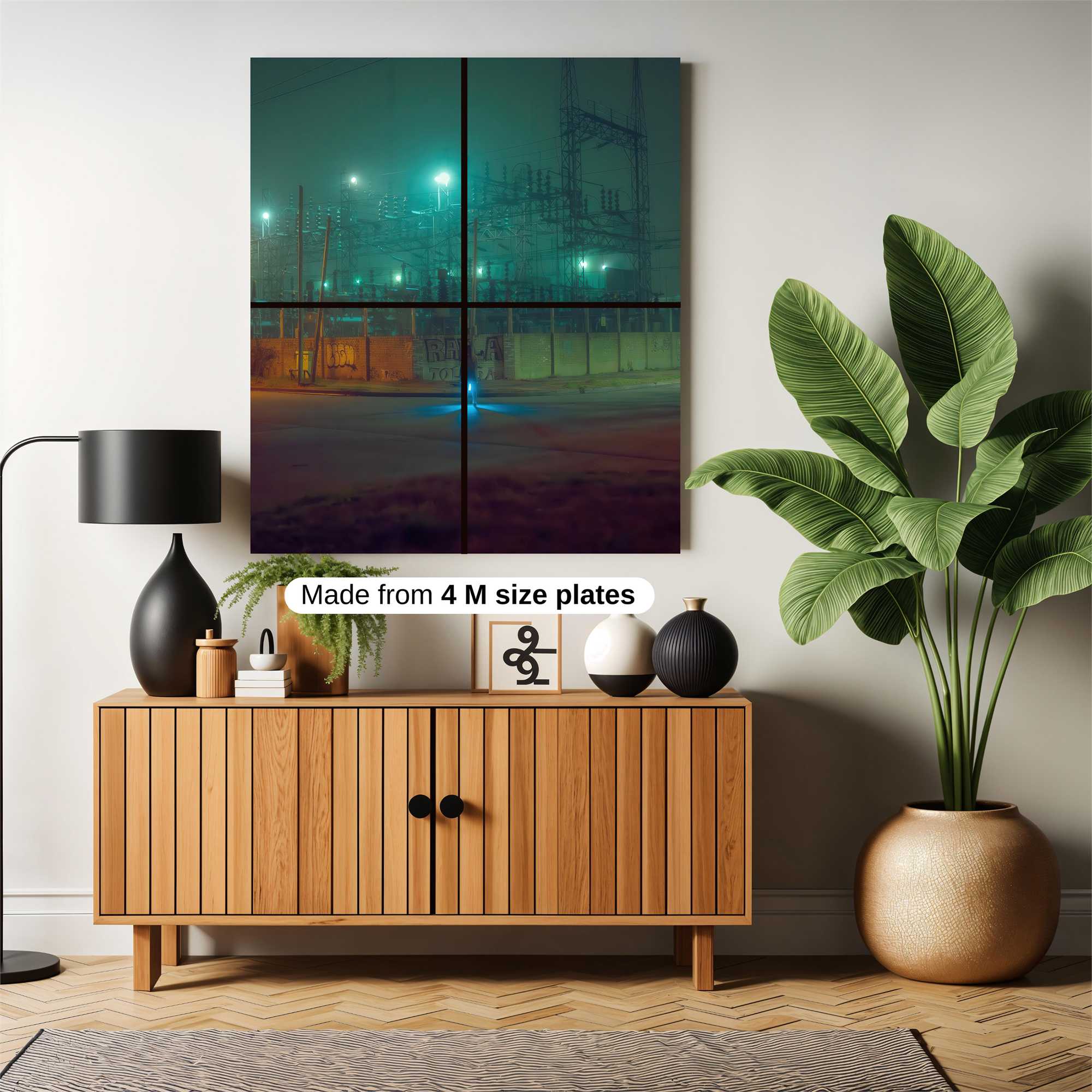 Grid Gloom Safe Wall Magnetic / M