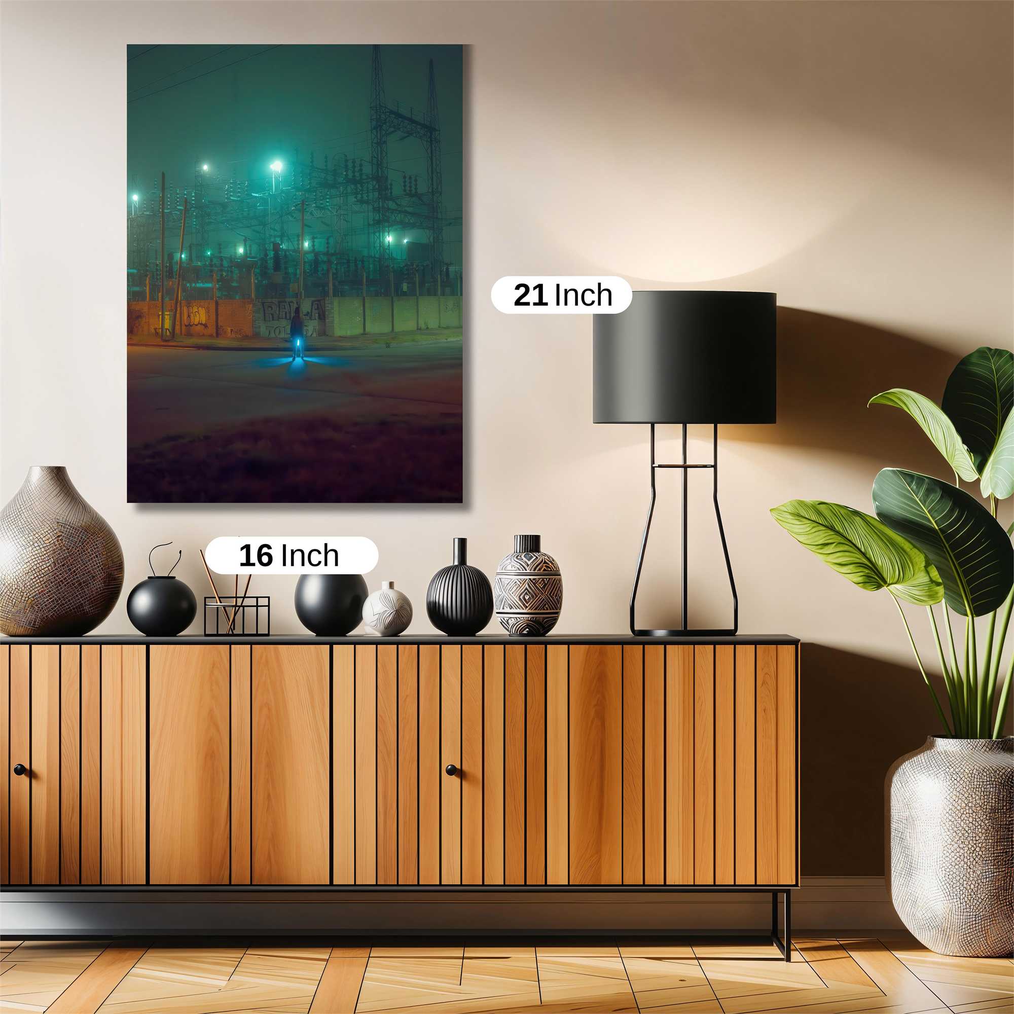 Grid Gloom Safe Wall Magnetic / M