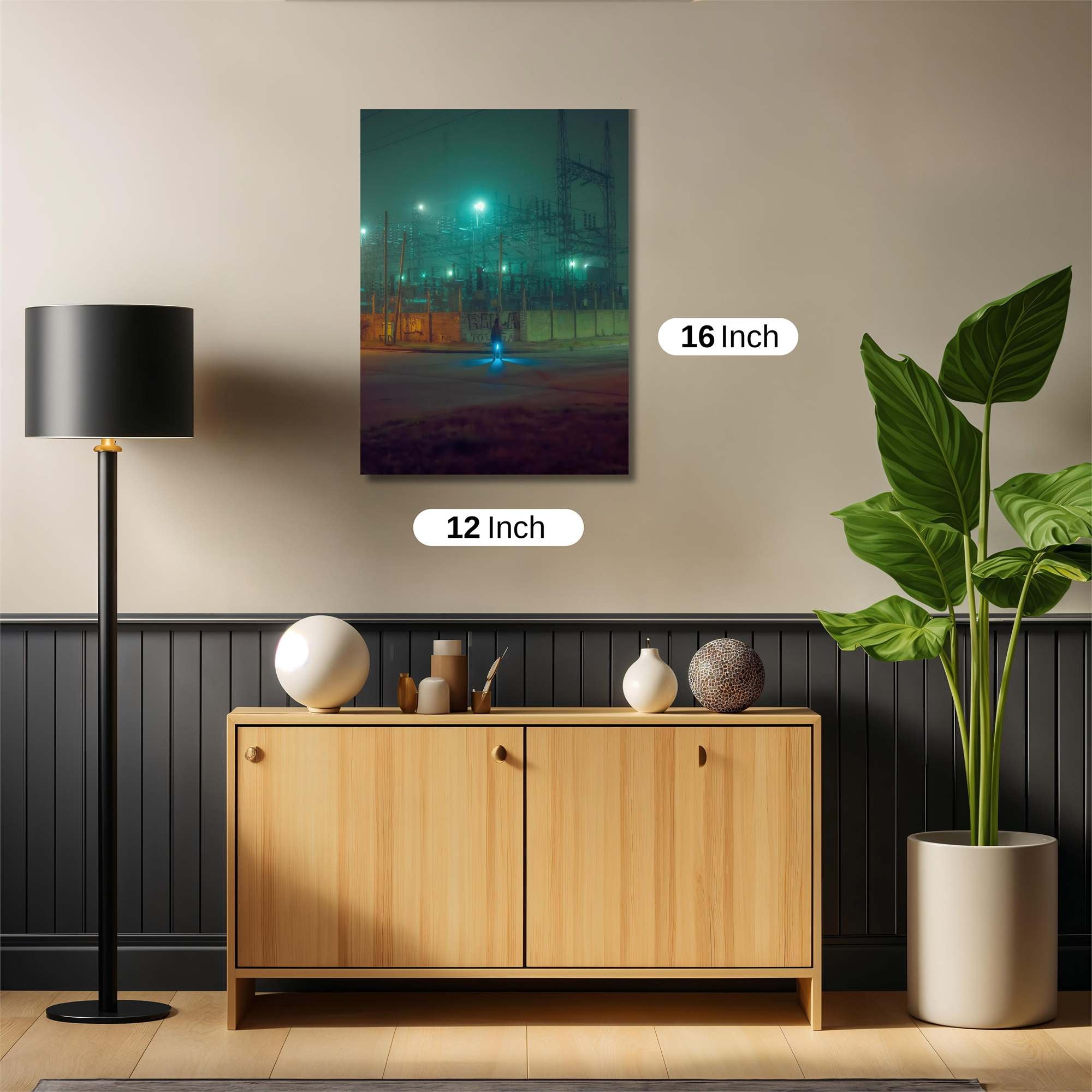 Grid Gloom Safe Wall Magnetic / M