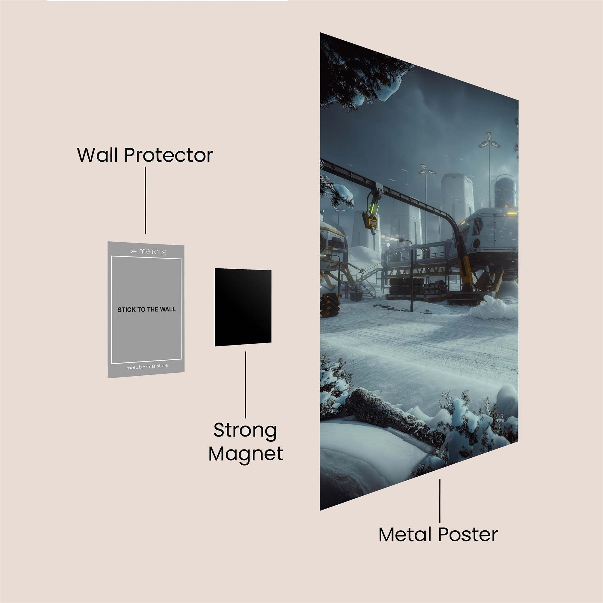Frosthaven Serene Safe Wall Magnetic / M
