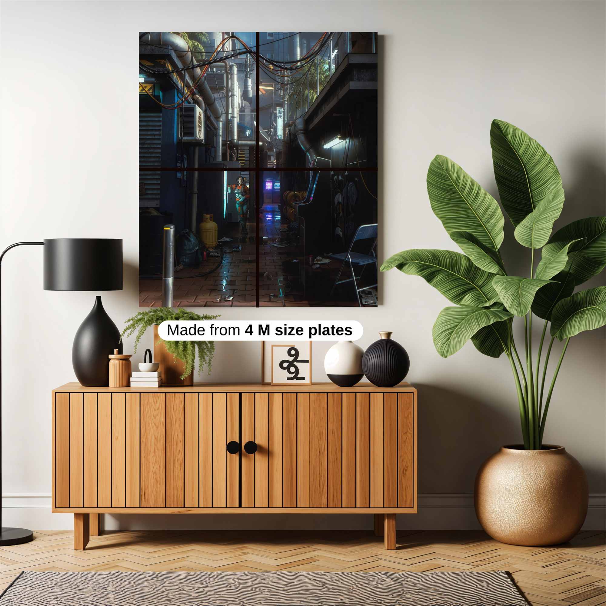 Neon Alleyway Safe Wall Magnetic / M