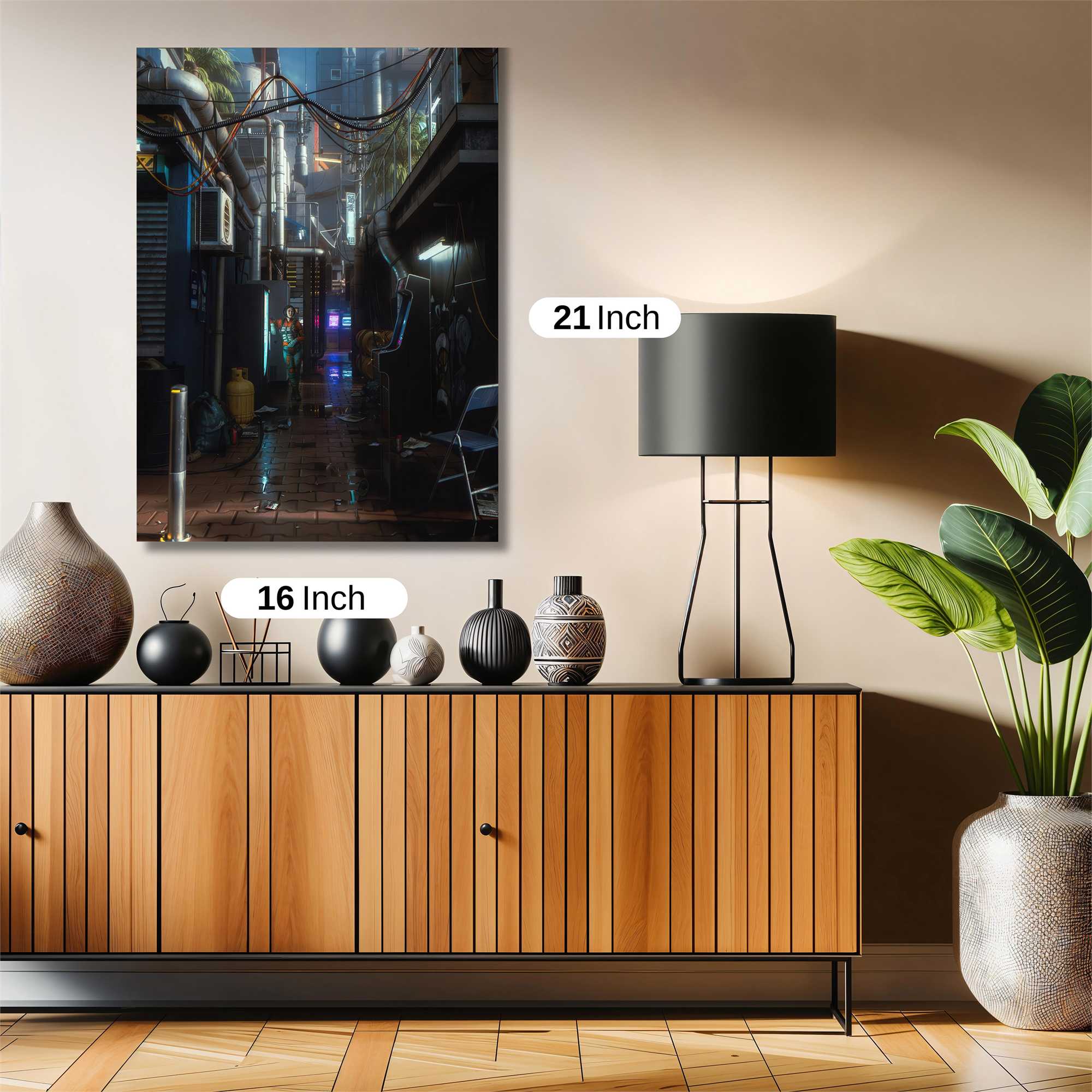 Neon Alleyway Safe Wall Magnetic / M