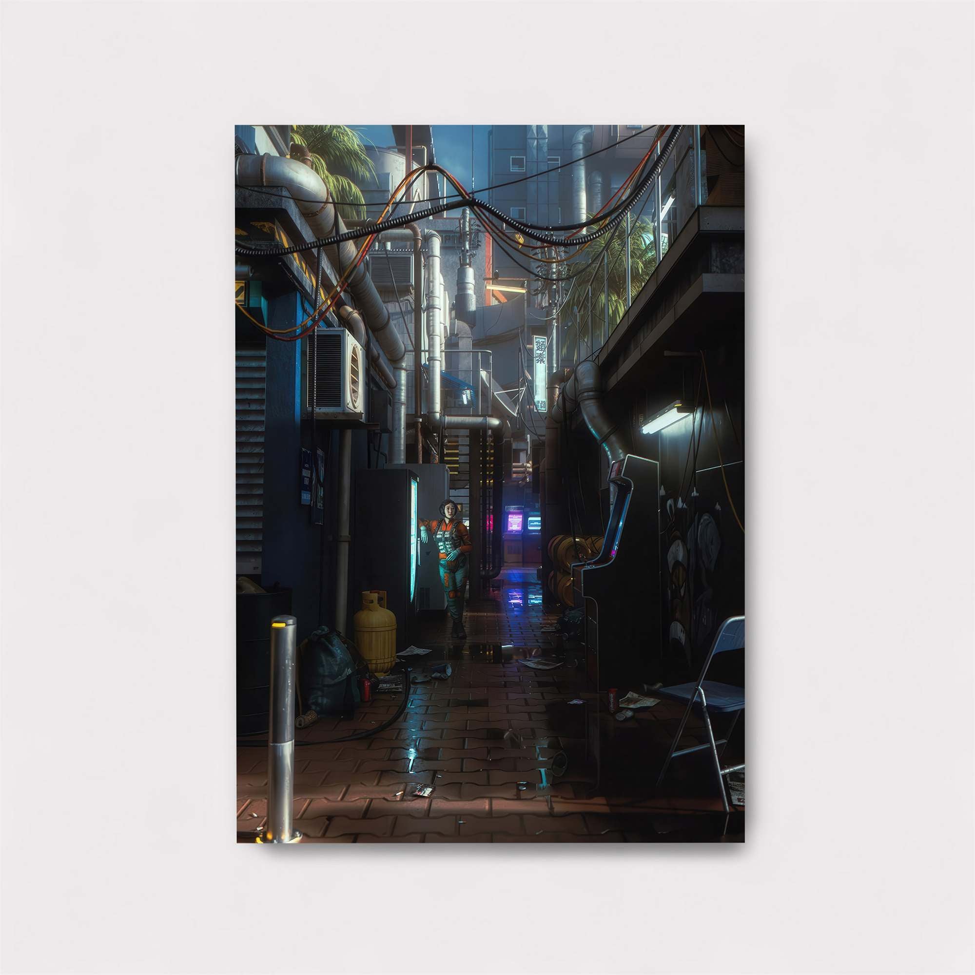 Neon Alleyway Safe Wall Magnetic / M