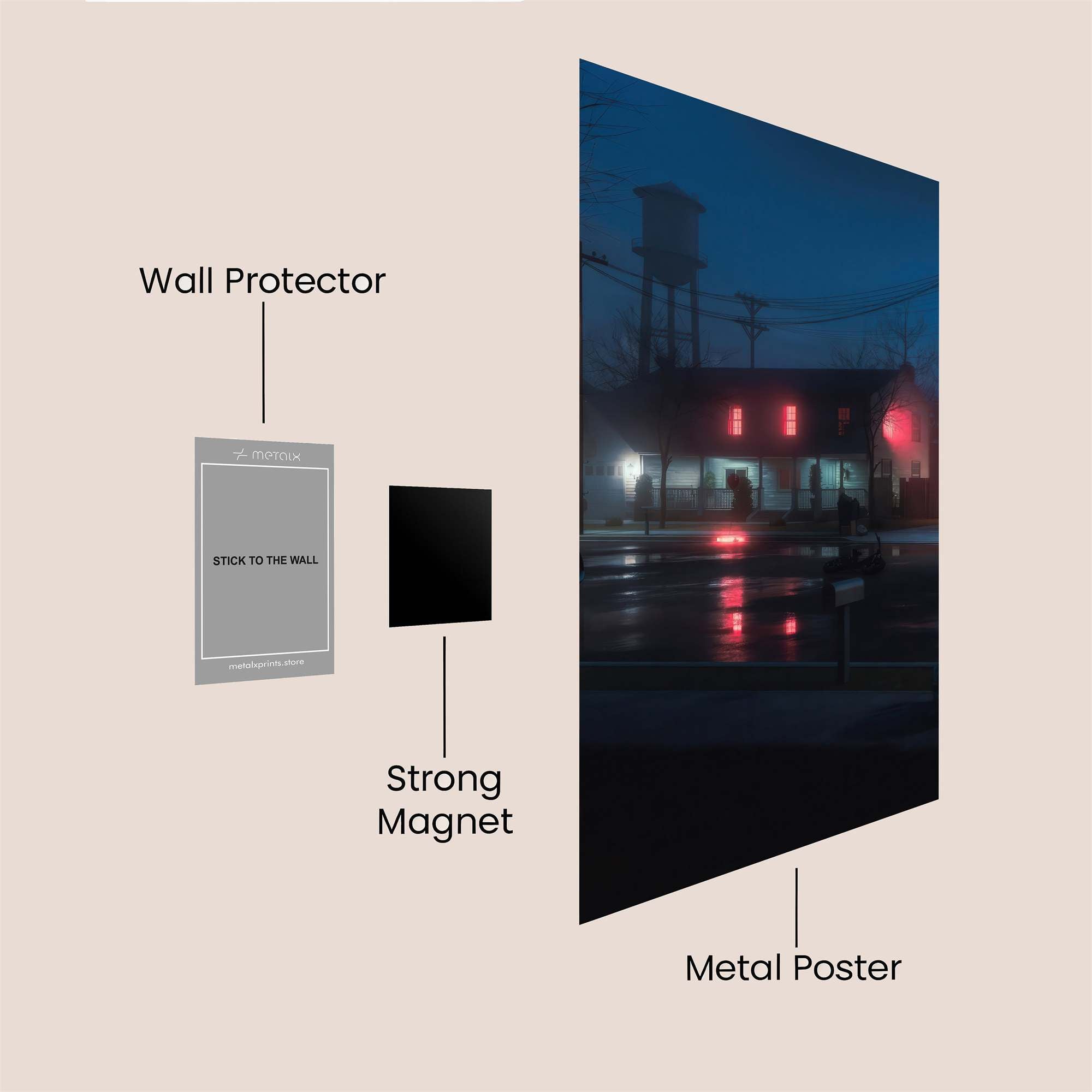 Mystery Glow Safe Wall Magnetic / M