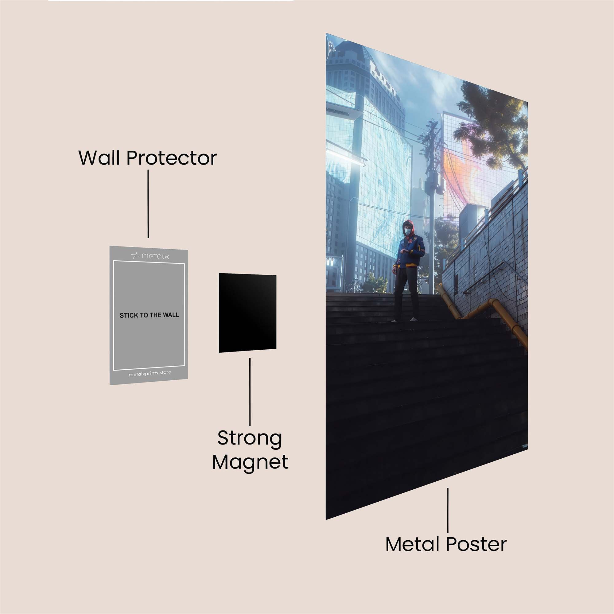 Neon Ascent Safe Wall Magnetic / M