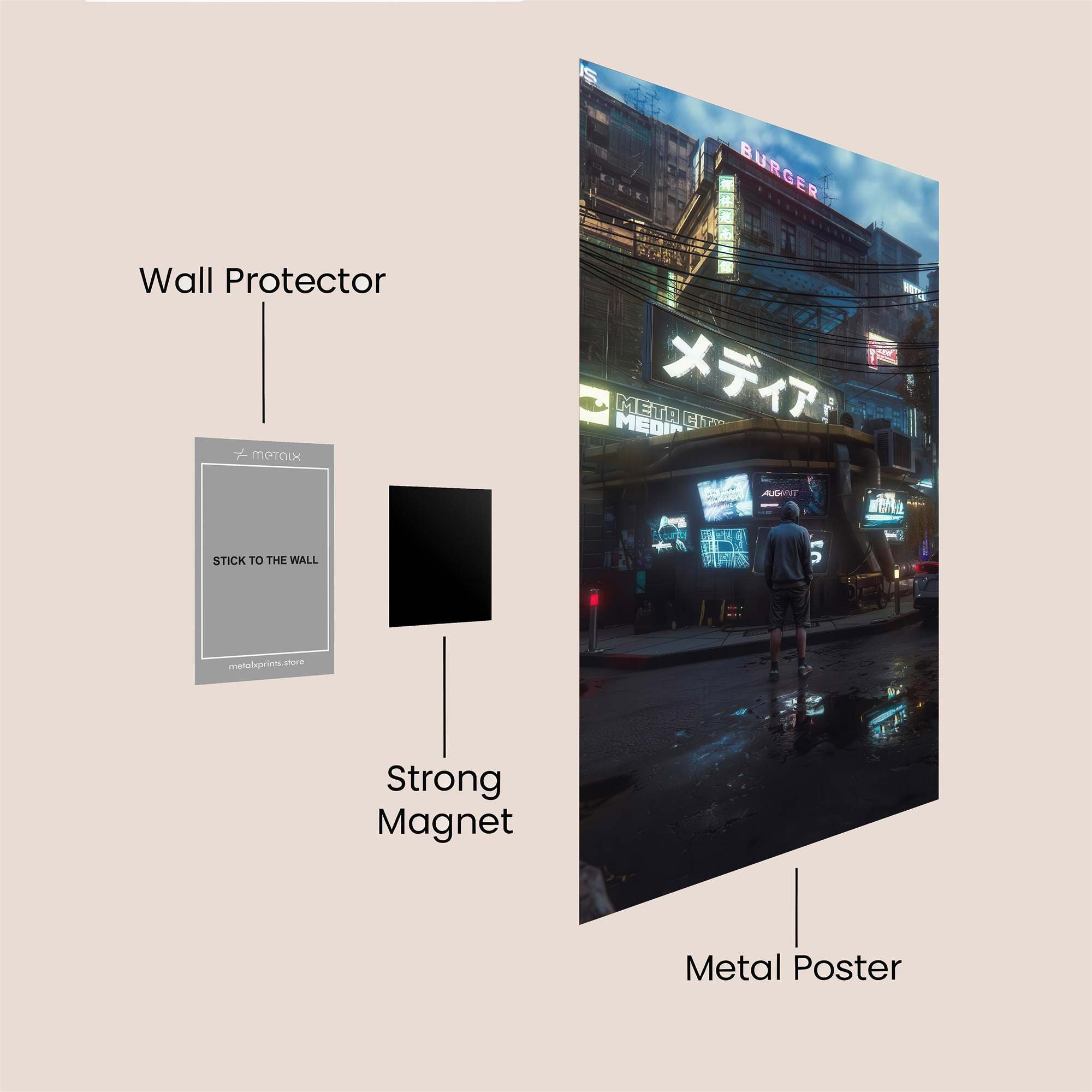 NeonSolitude Safe Wall Magnetic / M