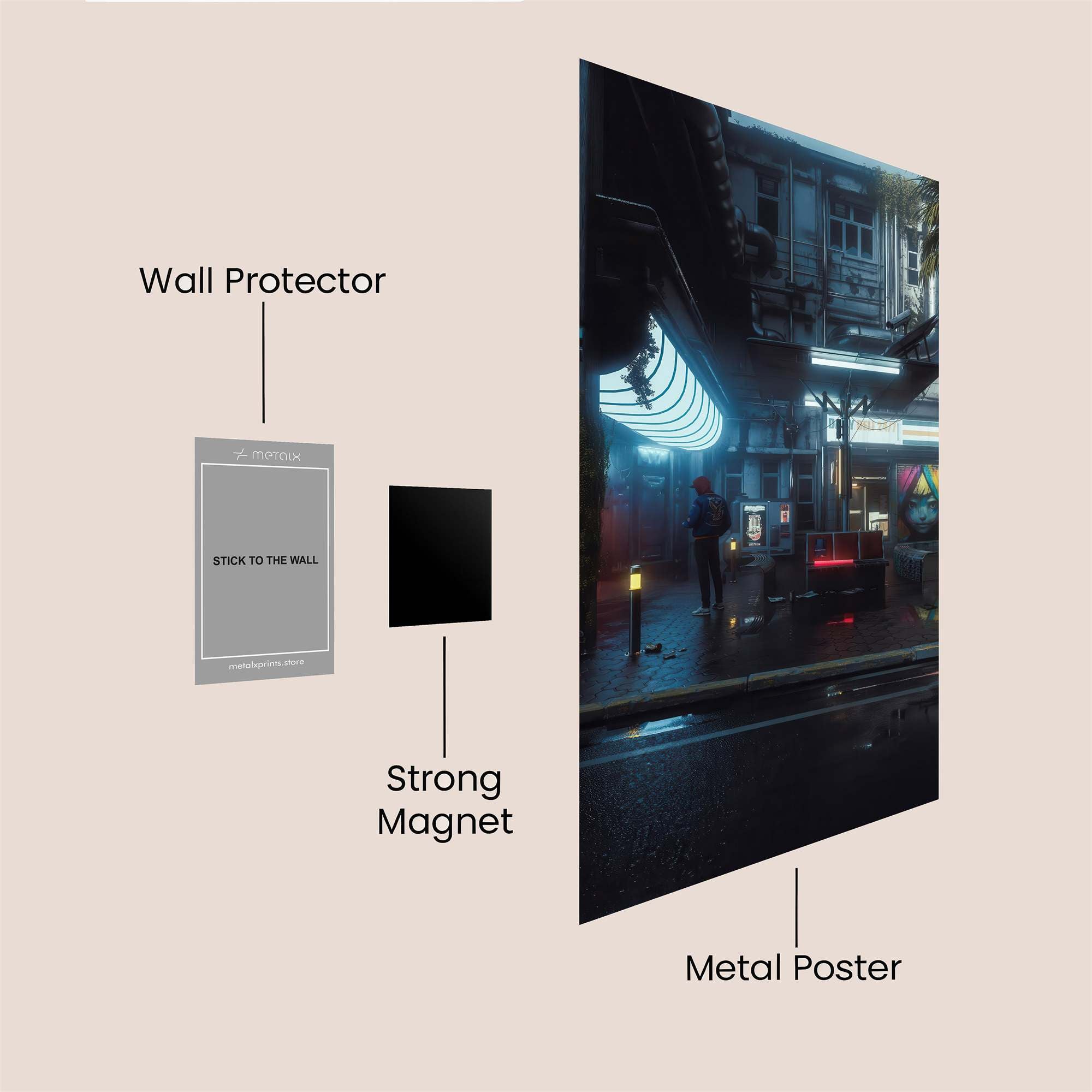 Cyberpunk Gloom Safe Wall Magnetic / M