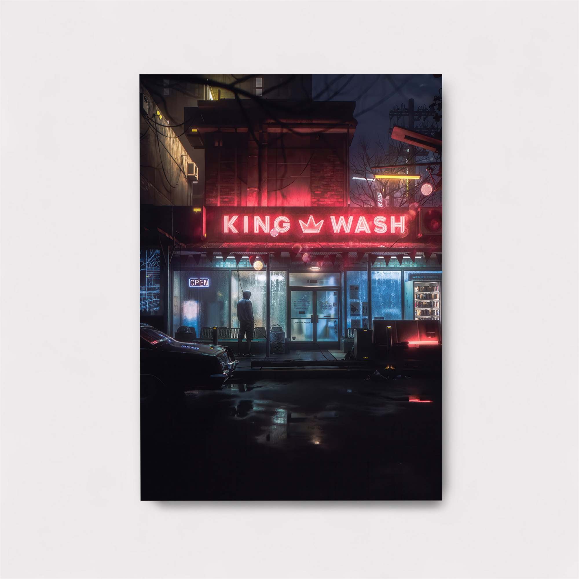 King Wash Neon Safe Wall Magnetic / M