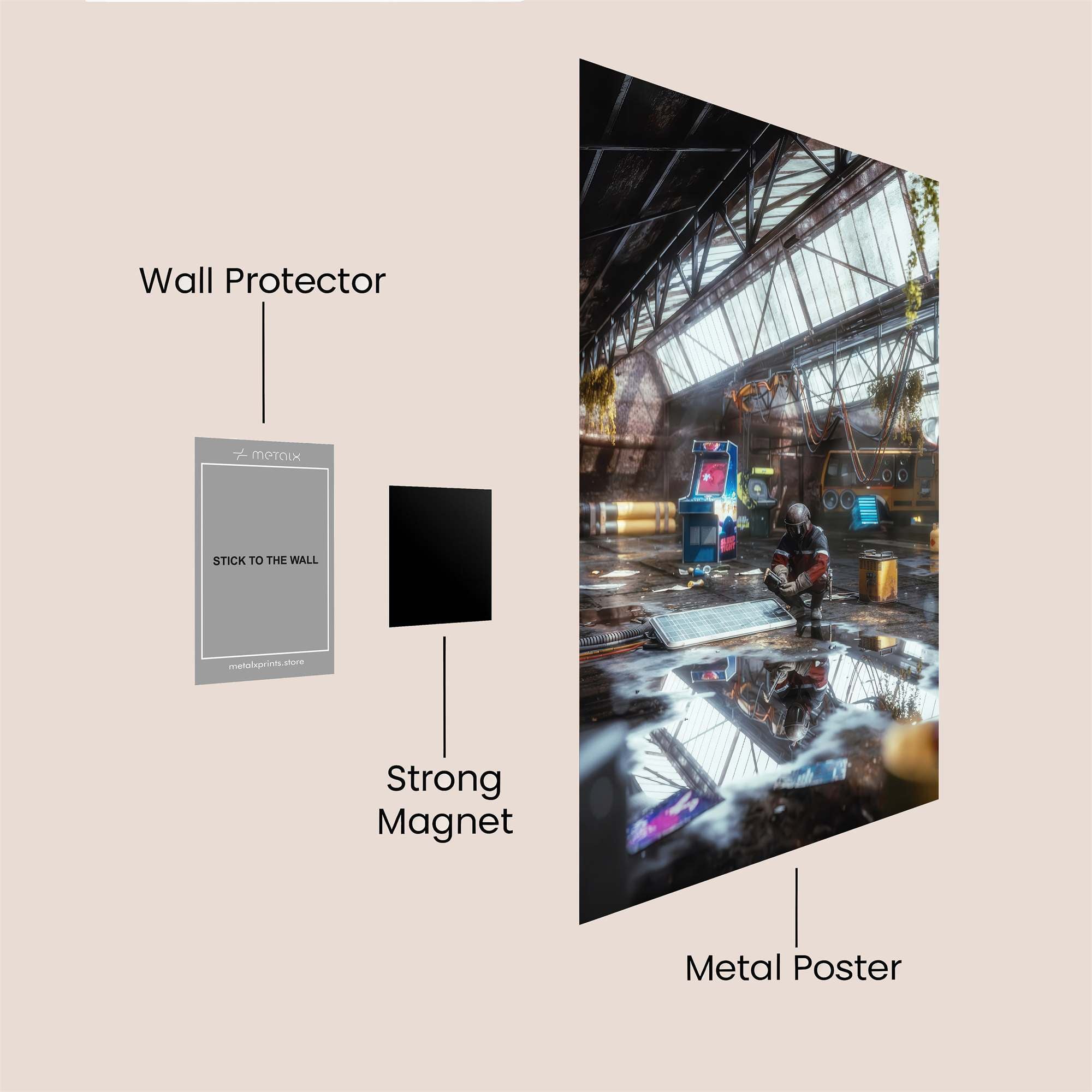Arcade Gloom Safe Wall Magnetic / M